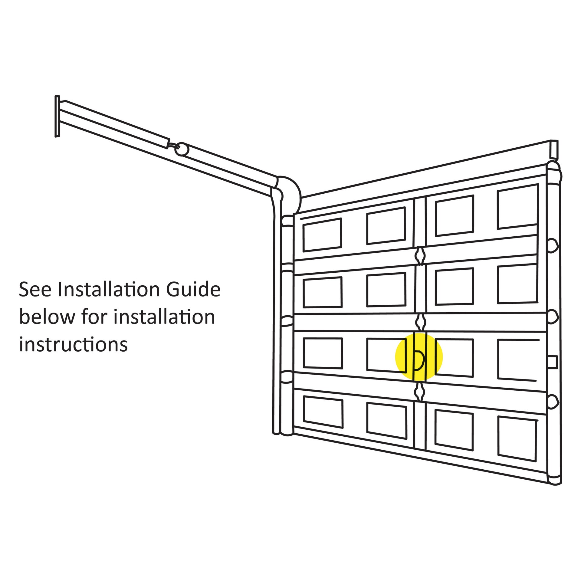 slide 4 of 4, RELIABILT Garage Door Gray Zinc die cast Bolt lock, 1 ct