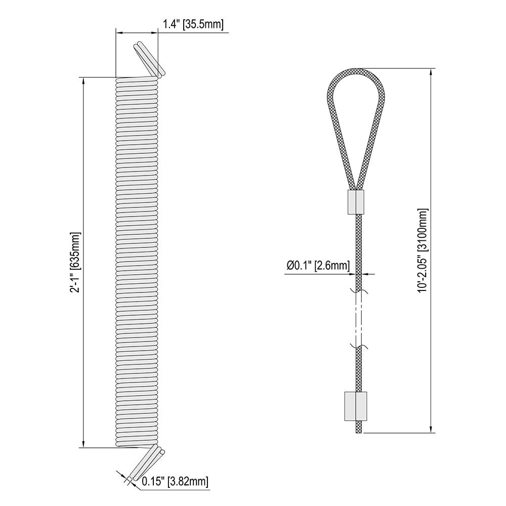 slide 3 of 4, RELIABILT 130 lbs Garage Door Black Steel Extension spring and safety cable 2 -Pack, 1 ct