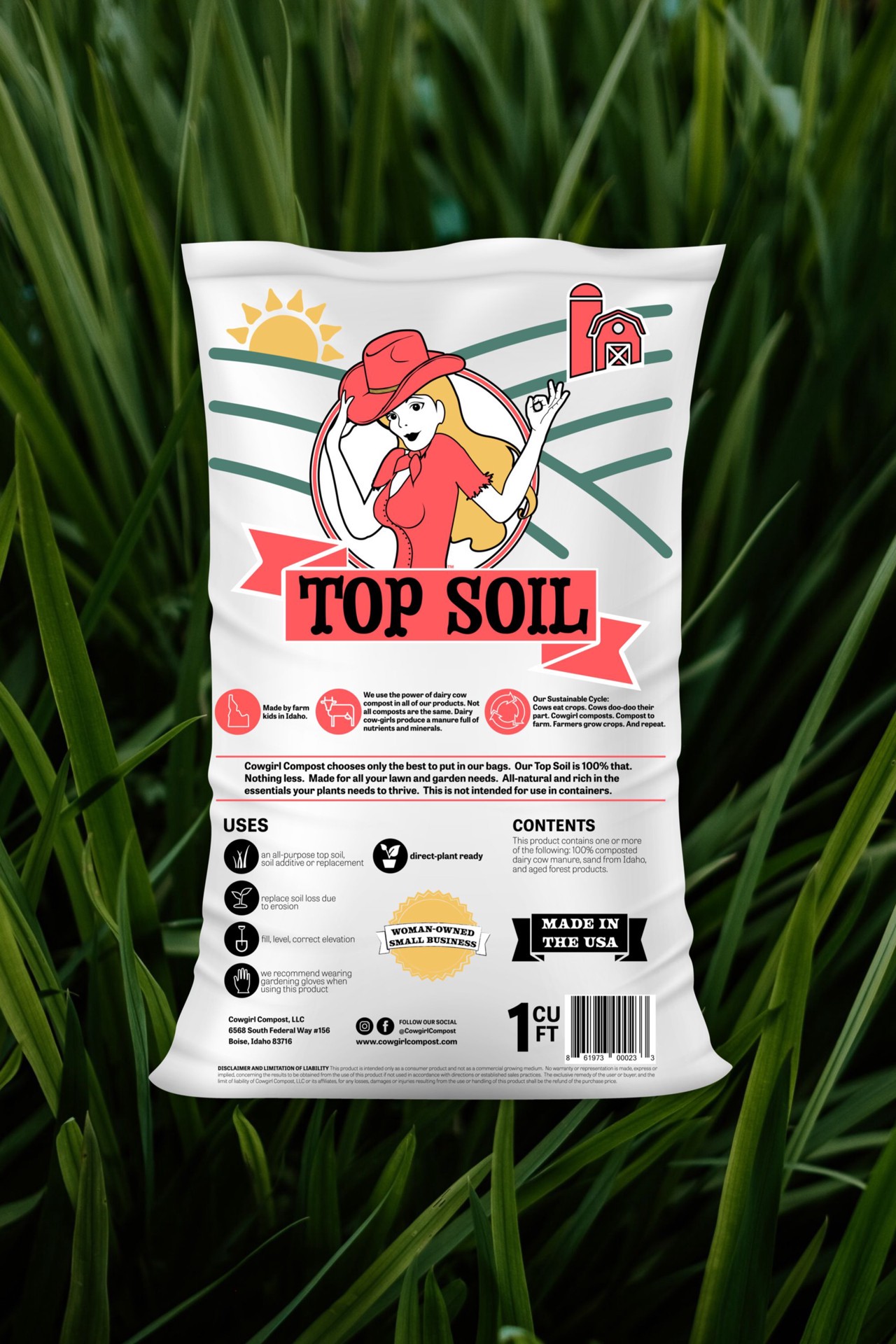 slide 5 of 6, Cowgirl Compost Top Soil 1 CF, 1 ct