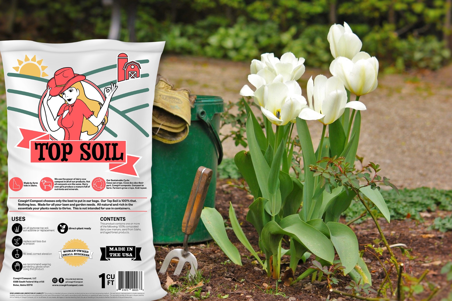 slide 3 of 6, Cowgirl Compost Top Soil 1 CF, 1 ct