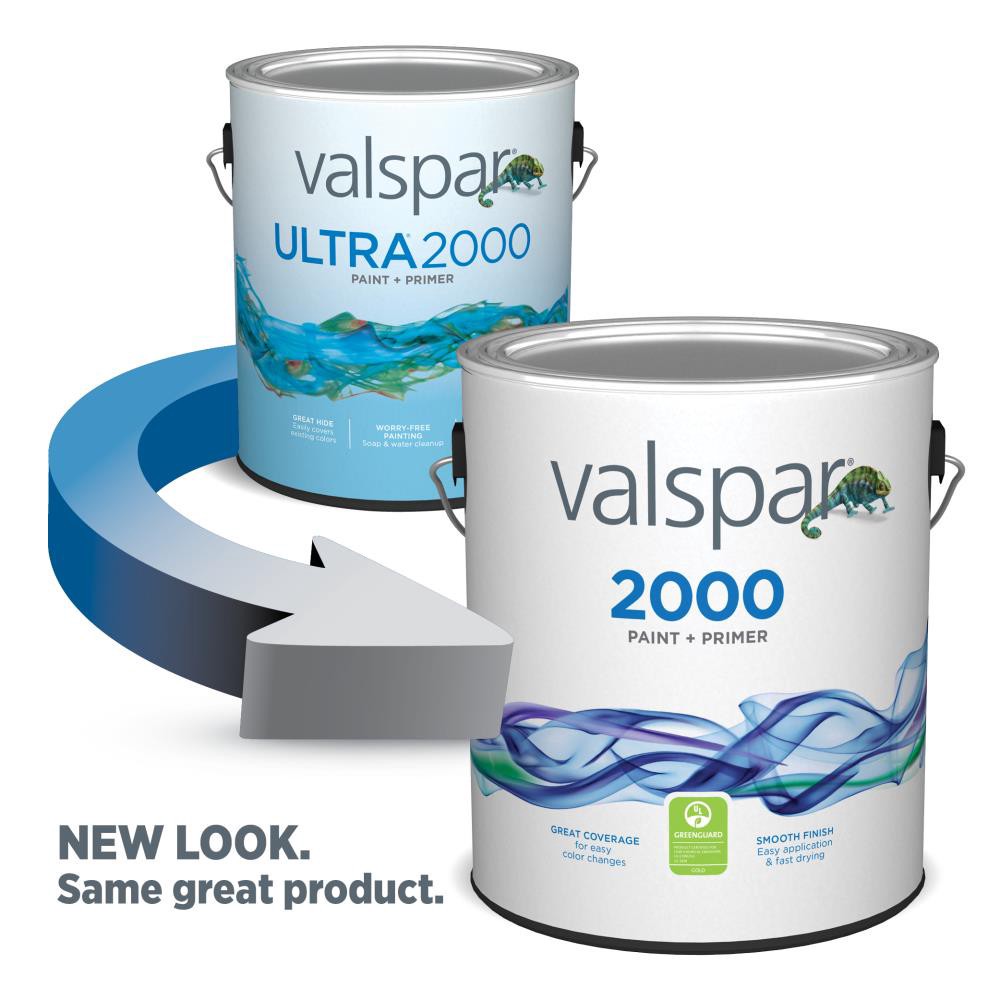 slide 3 of 6, Valspar 2000 Semi-gloss High Hide White Interior Paint Paint + Primer ( 5-gallon ), 1 ct