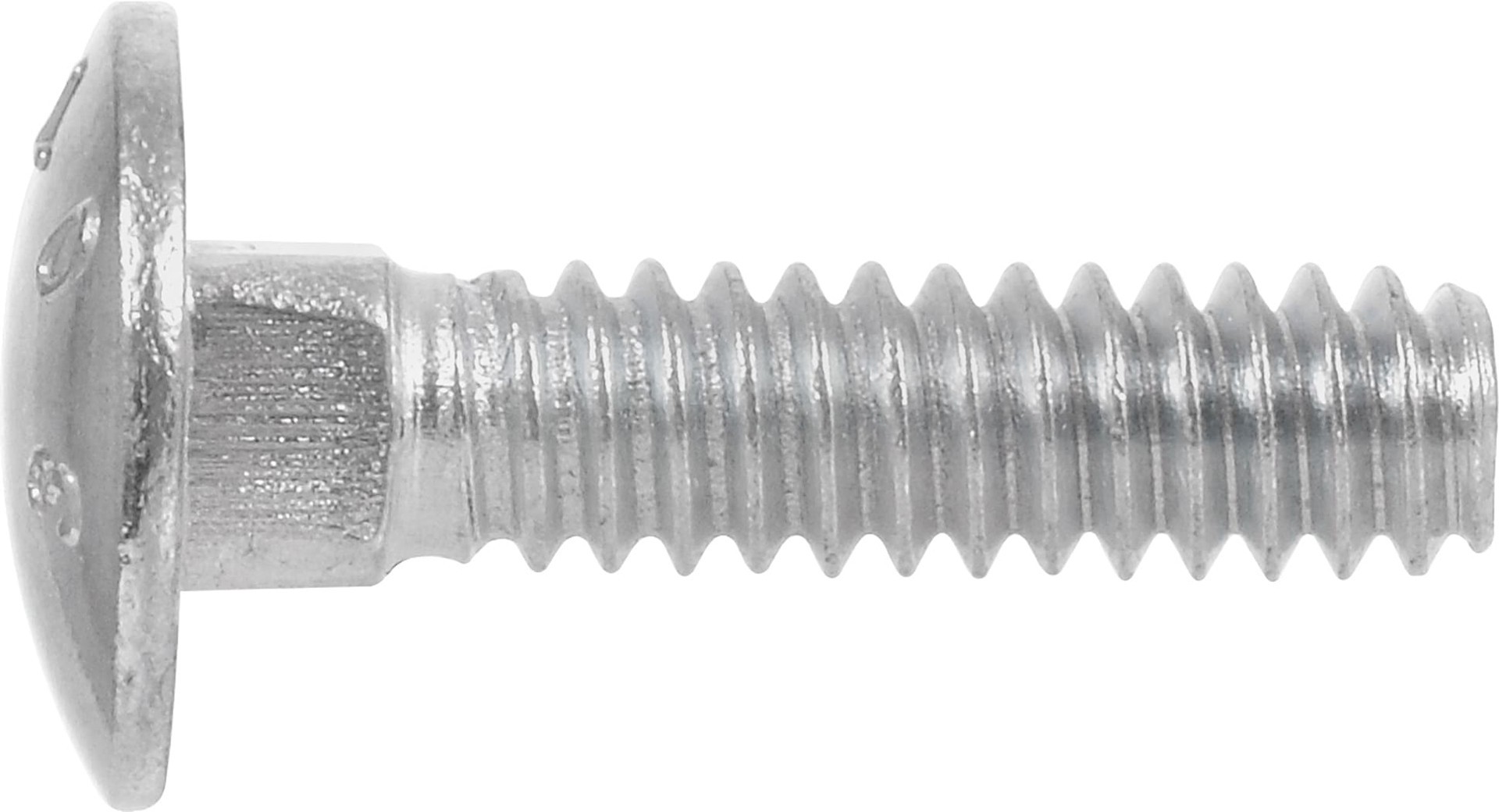 slide 3 of 3, Hillman 1/4-in x 6-in Zinc-plated Coarse Thread Interior Carriage Bolt, 1 ct