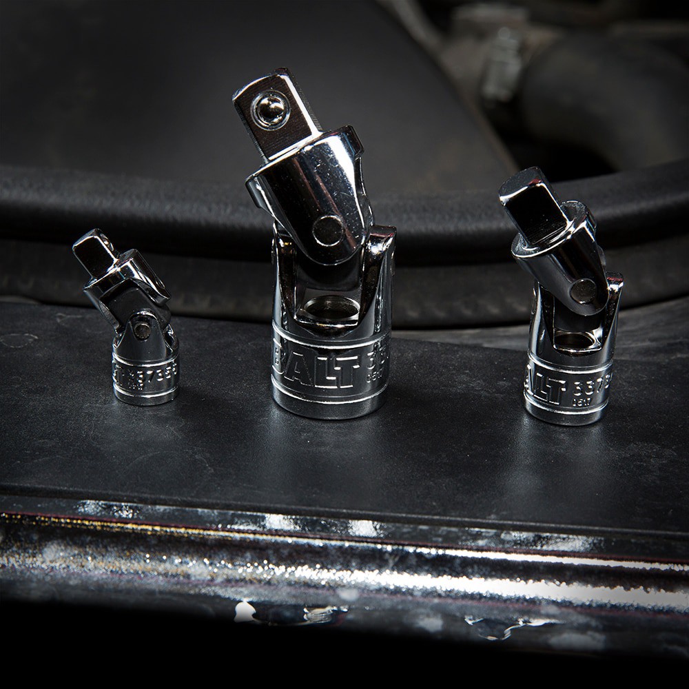 slide 2 of 6, Kobalt 3 -Piece 1/4-in 3/8-in 1/2-in to 1/4-in 3/8-in 1/2-in Universal joint, 1 ct