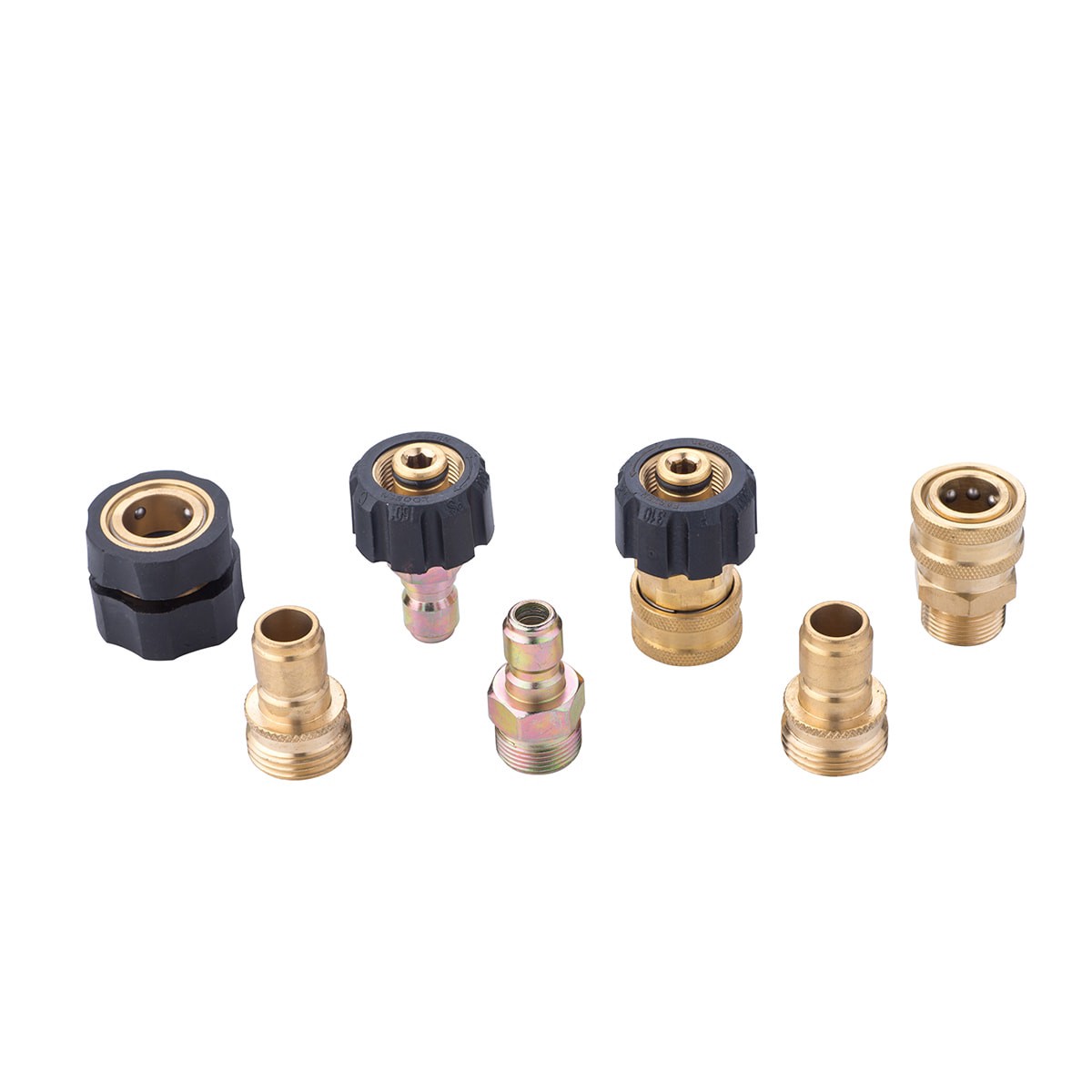 slide 1 of 6, SurfaceMaxx up to 4500 PSI M22 (14-mm) female to 3/8-in Brass Gas and Electric Pressure Washers Quick Connect Set, 1 ct
