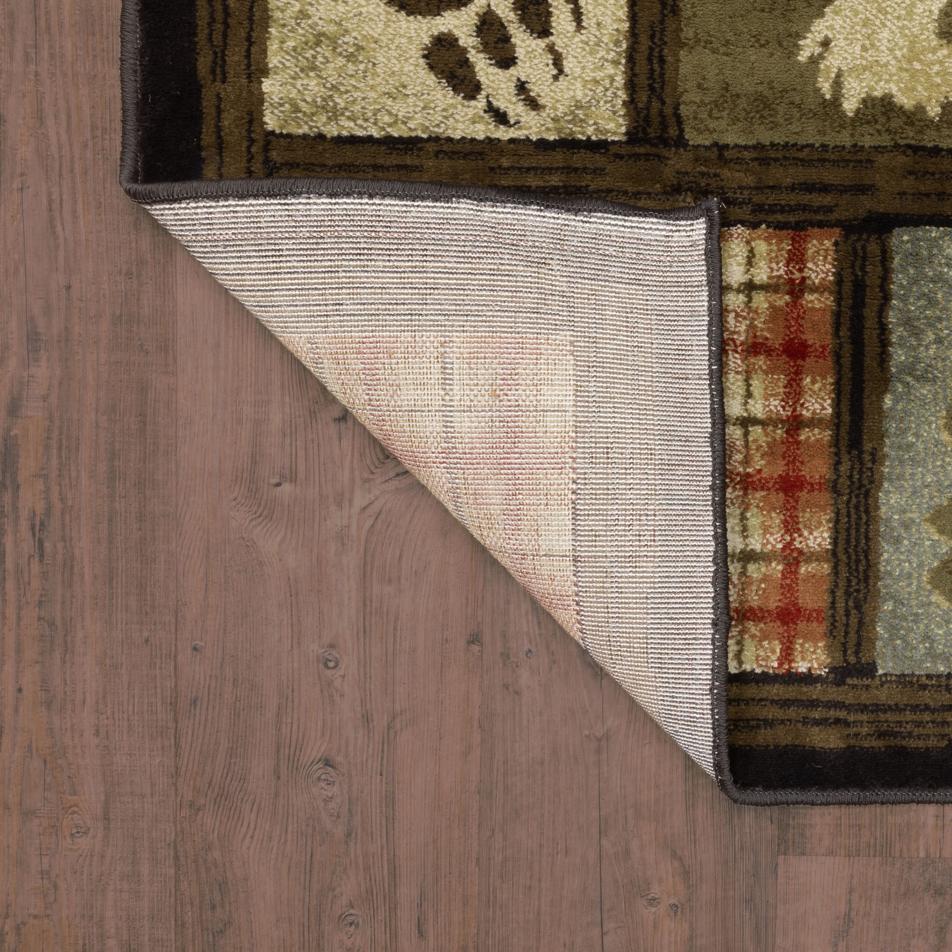 slide 4 of 6, allen + roth Woodland 2 x 3 (ft) Loomed Multi Rectangular Indoor Geometric Lodge Pet Friendly Throw rug, 1 ct