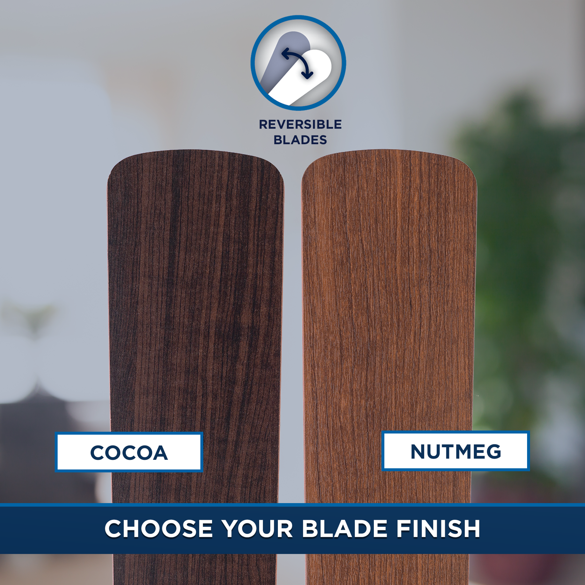 slide 6 of 6, Harbor Breeze Caratuk River 42-in Bronze with Coca/Nutmeg Blades Ceiling Fan With Light 5 -Blade, 1 ct