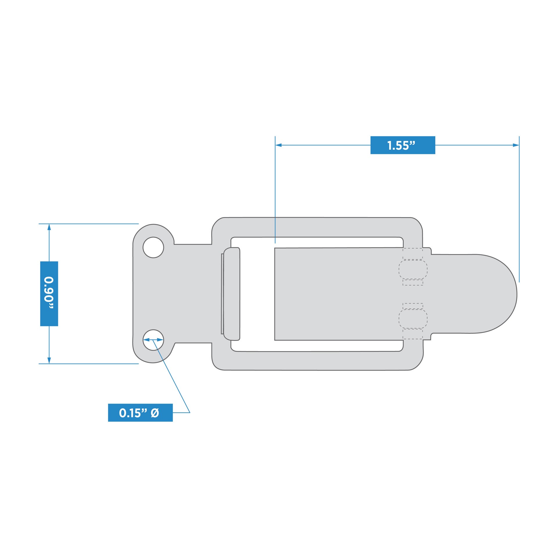 slide 5 of 6, RELIABILT 3.313-mm Gold Touch latch Cabinet Latch 2 -Pack, 1 ct