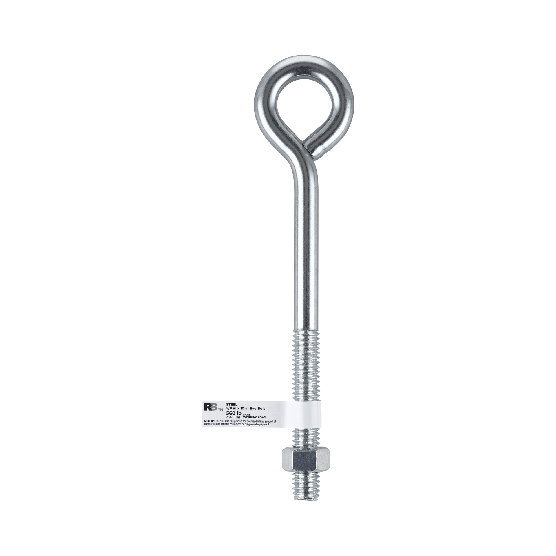 slide 4 of 5, National Hardware 5/8-in 5/8-in x 3-3/4-in Zinc-plated Interior/Exterior Coarse Thread Eye Bolt, 1 ct