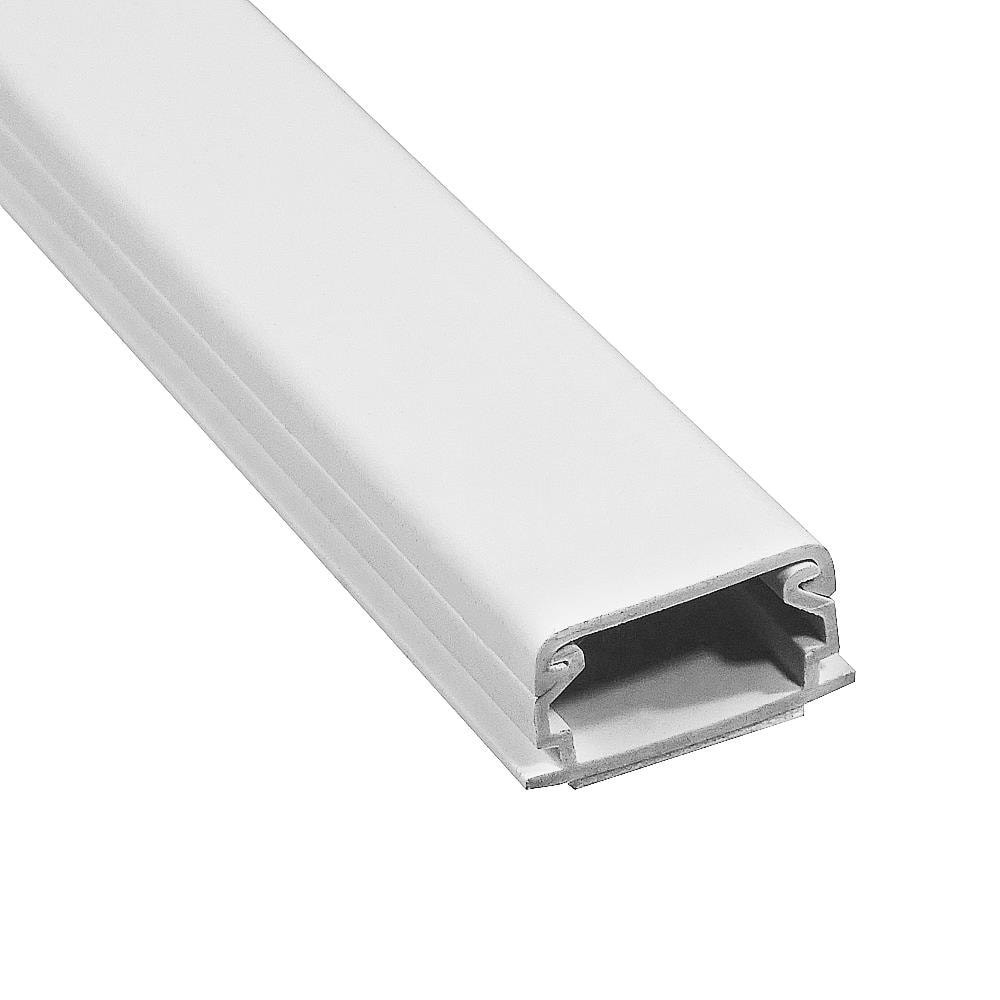 slide 1 of 3, MonoSystems CableHider1 60.0-in L White Raceway, 1 ct