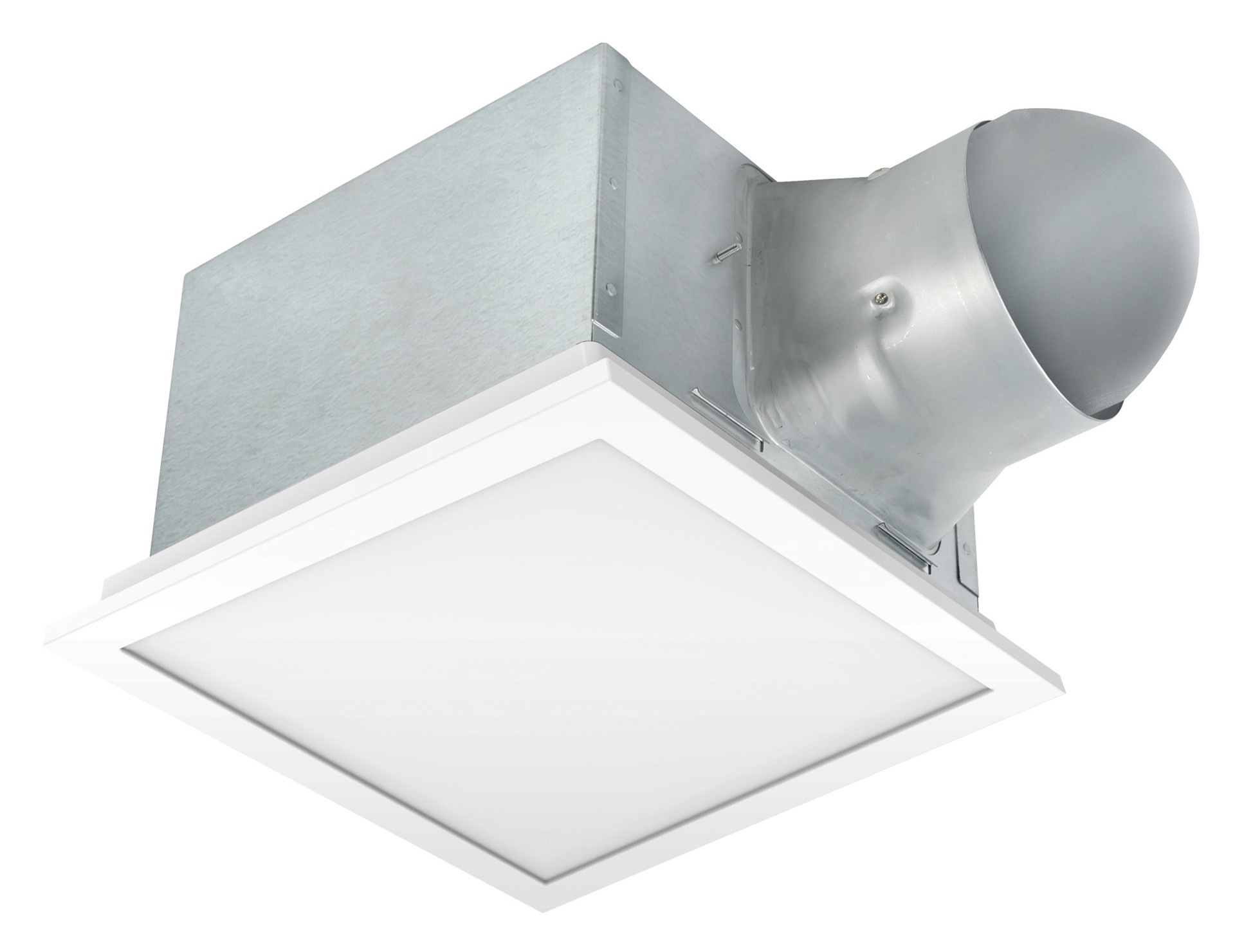 slide 1 of 6, Utilitech Ventilation fan 1.0-Sone 150-CFM White Decorative Lighted Bathroom Fan (ENERGY STAR Certified), 1 ct