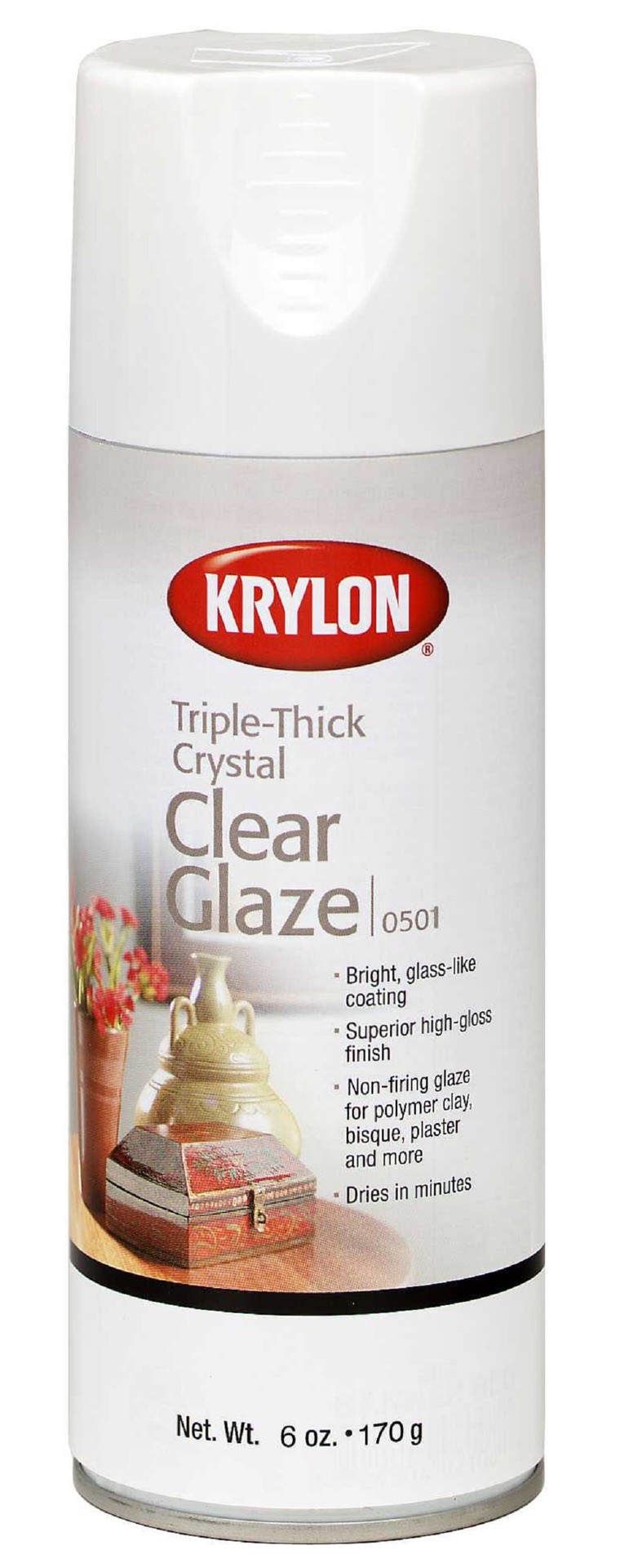 slide 2 of 5, Krylon High-Gloss Crystal Clear Spray Paint (NET WT. 11-oz), 