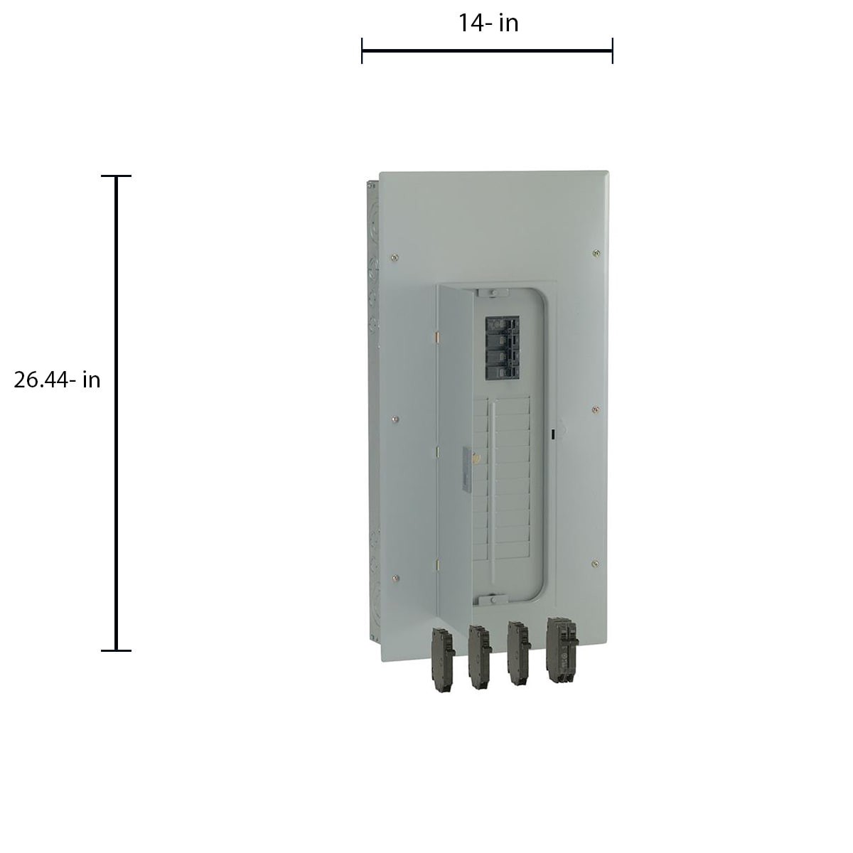 slide 4 of 6, GE PowerMark Gold 200 -Amp 20 -Spaces 40 -Circuit Indoor Main Breaker Load Center (Value Pack), 1 ct