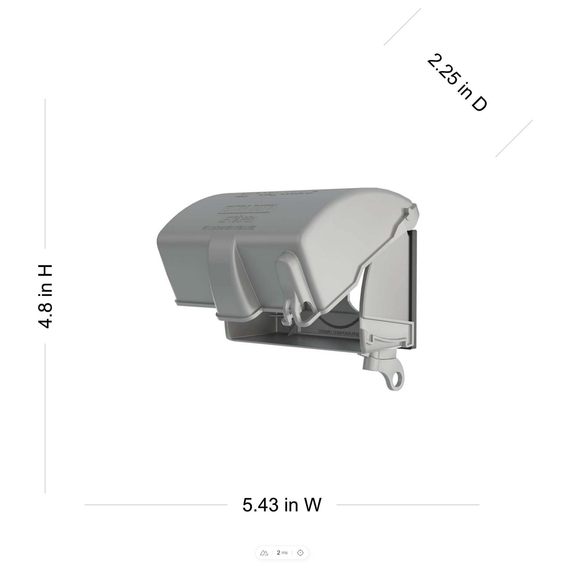 slide 4 of 6, Hubbell 1 -Gang Rectangle Gray Metal Weatherproof Electrical Box Cover, 1 ct