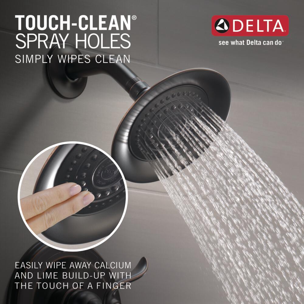 slide 5 of 6, Delta Windemere Oil Rubbed Bronze 1-handle 2.5000-in Round Shower Faucet with Valve (Single Function), 1 ct