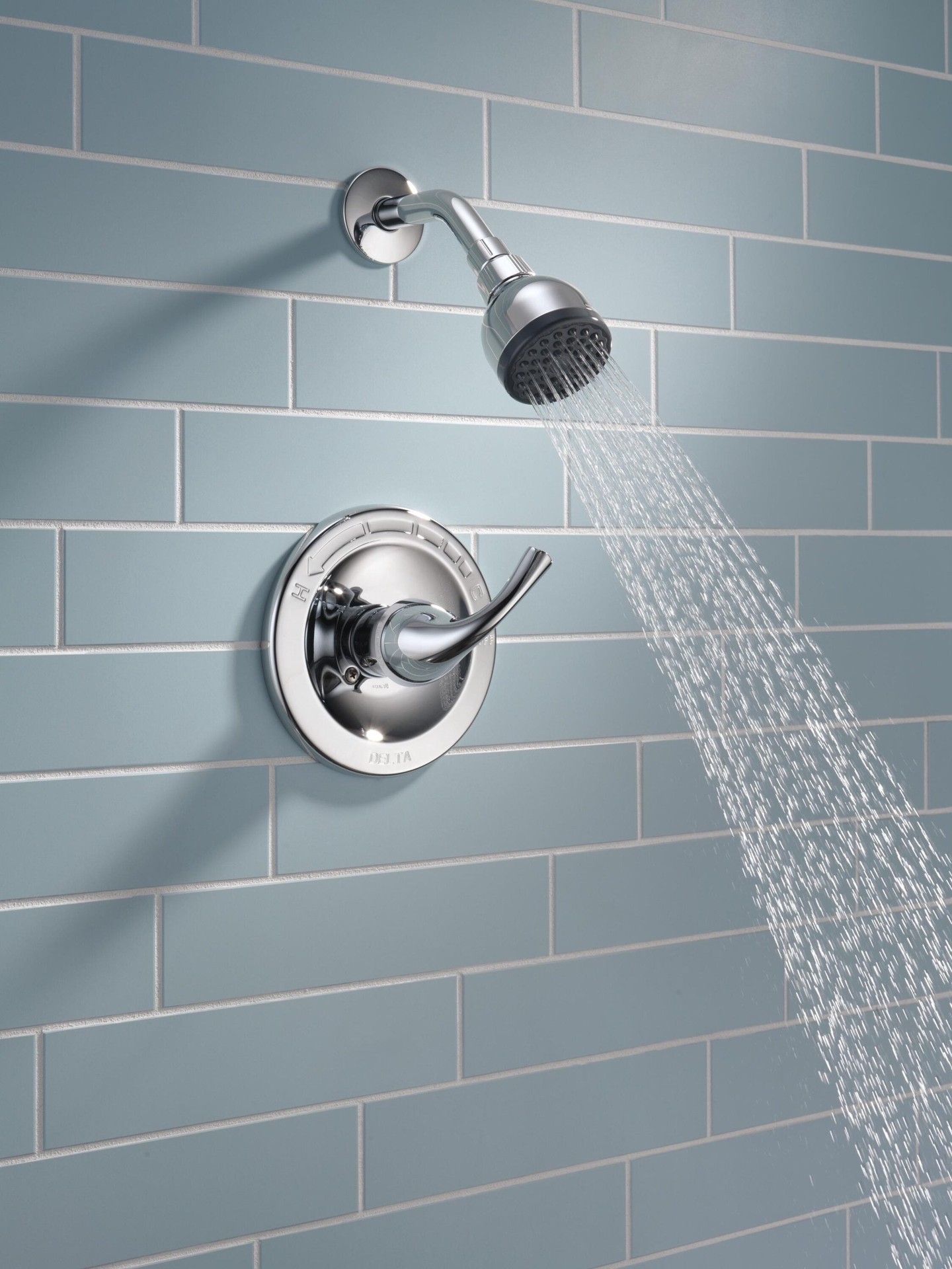 slide 2 of 5, Delta Foundations Chrome 1-handle 2.0-in Round Shower Faucet with Valve (Single Function), 1 ct