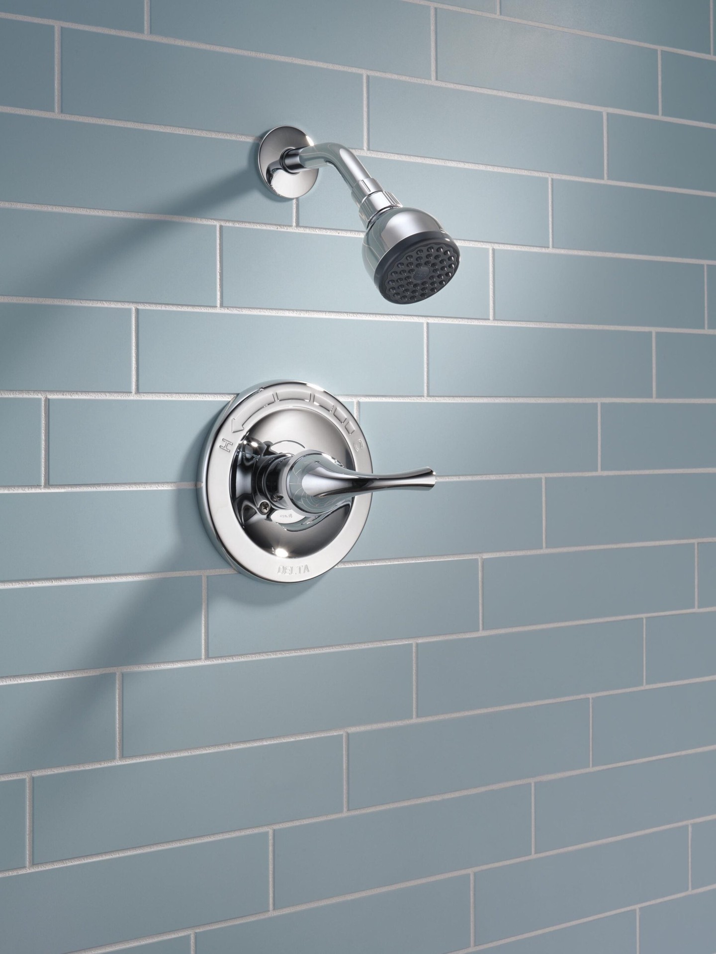 slide 5 of 5, Delta Foundations Chrome 1-handle 2.0-in Round Shower Faucet with Valve (Single Function), 1 ct