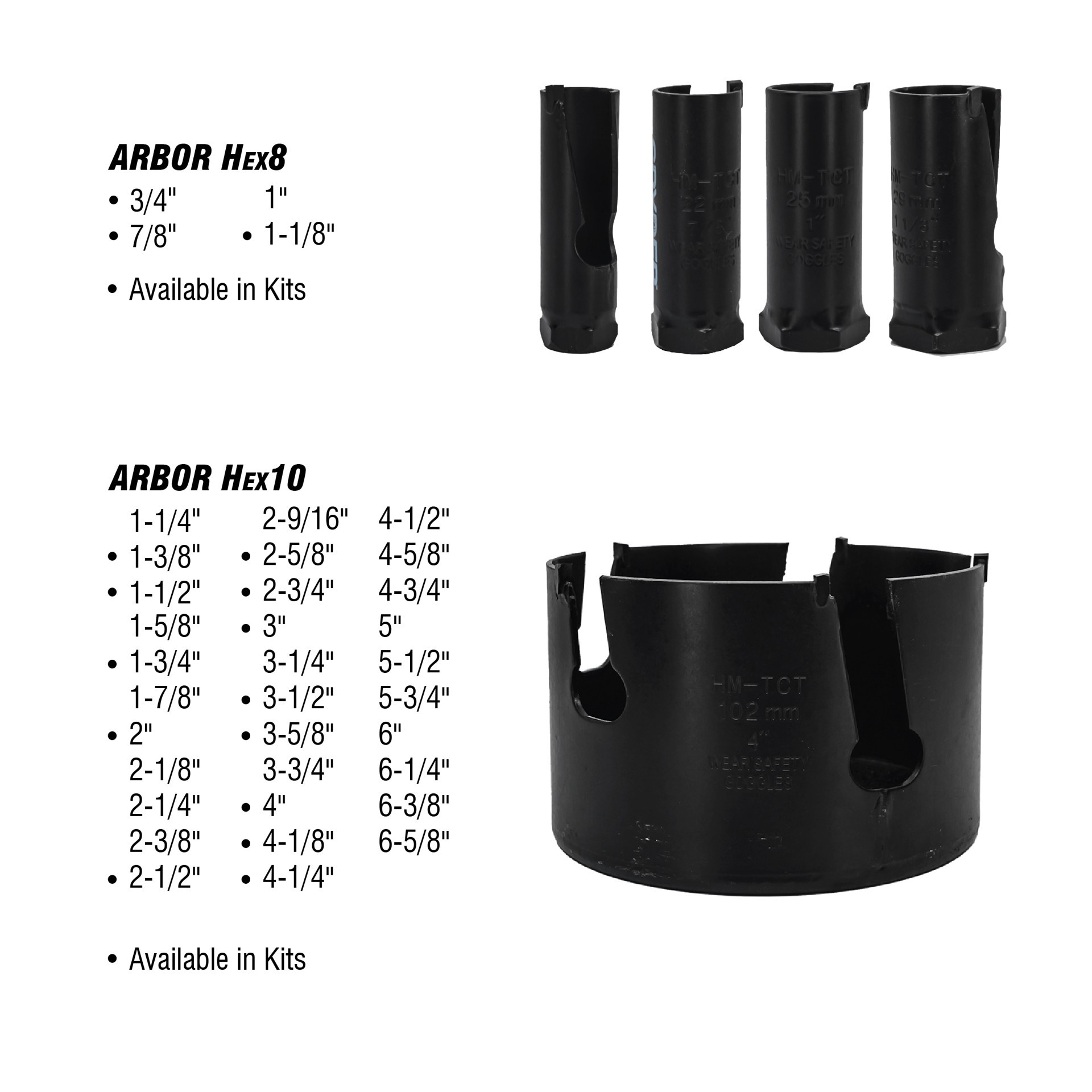 slide 6 of 6, Spyder Carbide-tipped Arbored Adjustable Hole Saw Set (14-Piece) with Hard Case, 1 ct