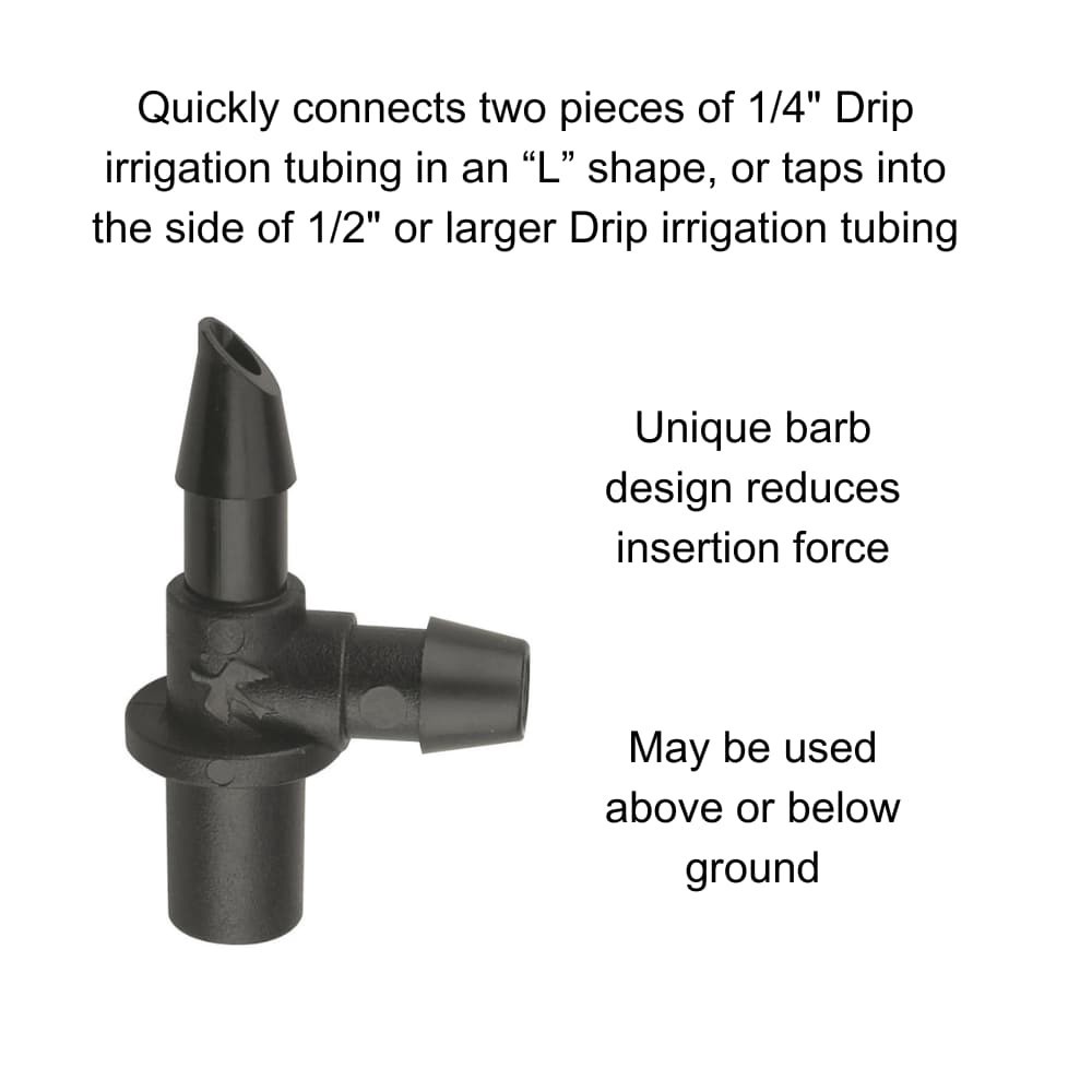 slide 2 of 6, Rain Bird Barbed x 1/2-in MNPT Flex pipe elbow, 1 ct