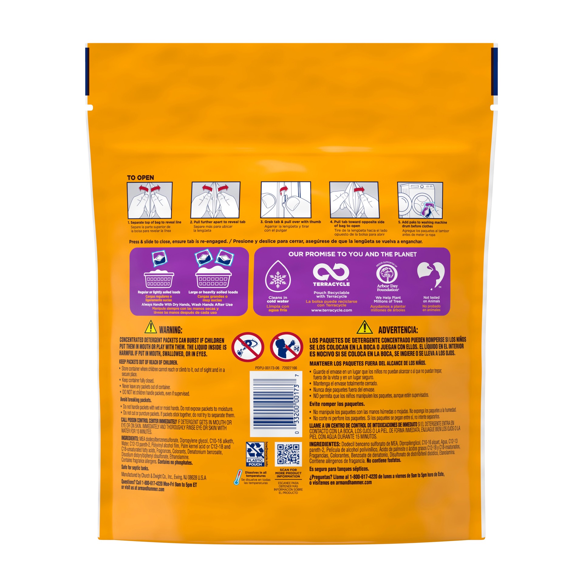 slide 2 of 6, Arm & Hammer 42 -Pack Fresh Burst HE Laundry Detergent 42 Loads 42 -Count, 1 ct