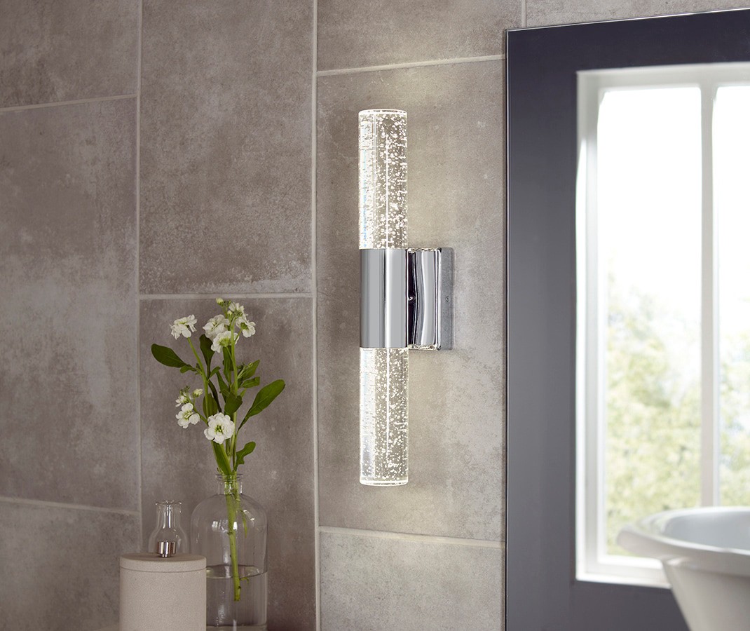 slide 5 of 6, Origin 21 Dunwynn 18-in 2 Light Polished Chrome Integrated LED Modern/contemporary Bathroom Vanity light bar, 1 ct