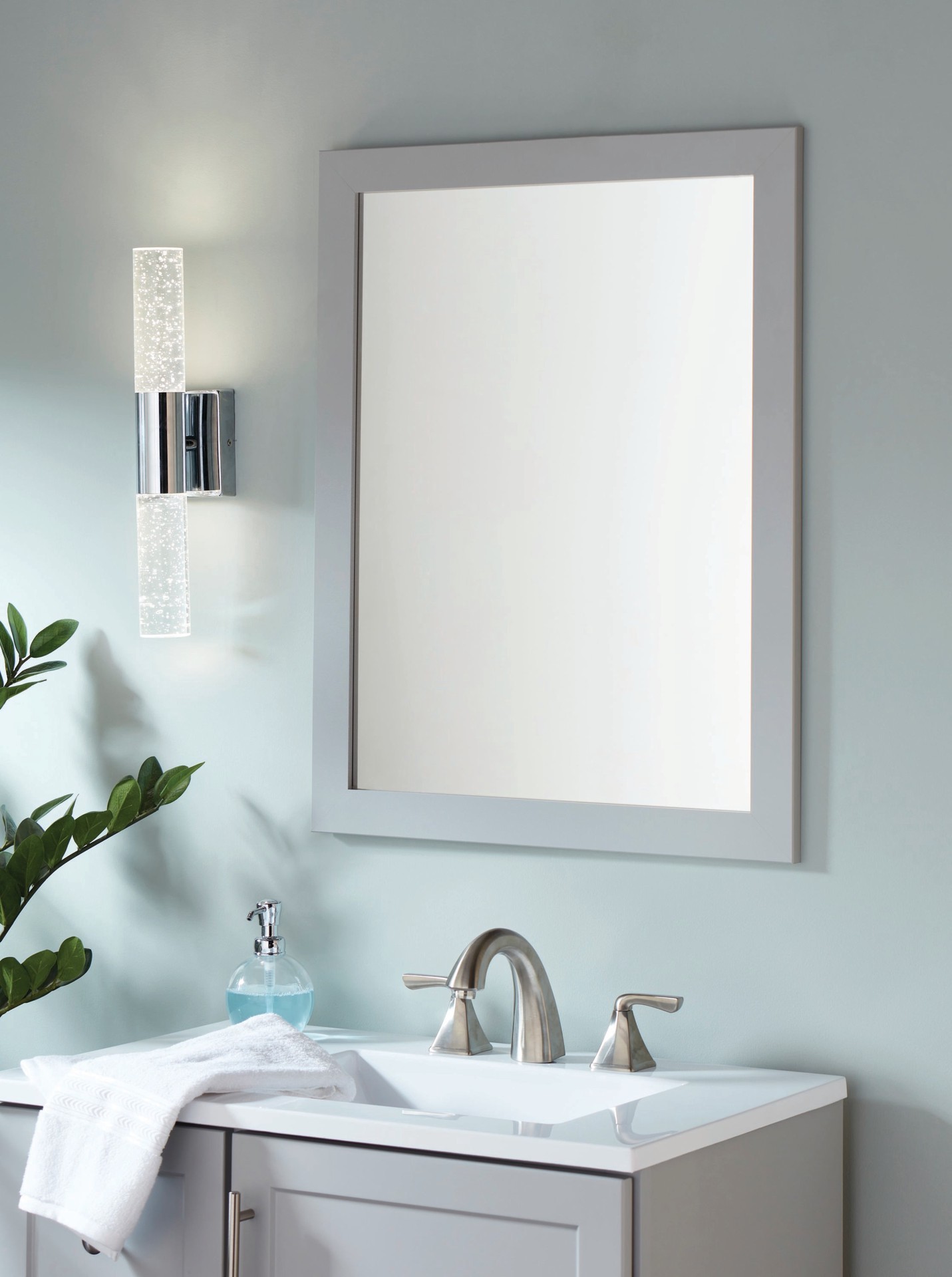 slide 4 of 6, Origin 21 Dunwynn 18-in 2 Light Polished Chrome Integrated LED Modern/contemporary Bathroom Vanity light bar, 1 ct