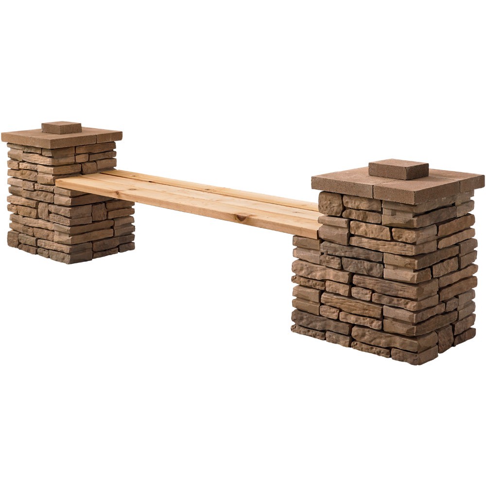 slide 5 of 6, Belgard 4.0-in H x 12.0-in L x 5.75-in D Riverblend Concrete Retaining wall block, 1 ct
