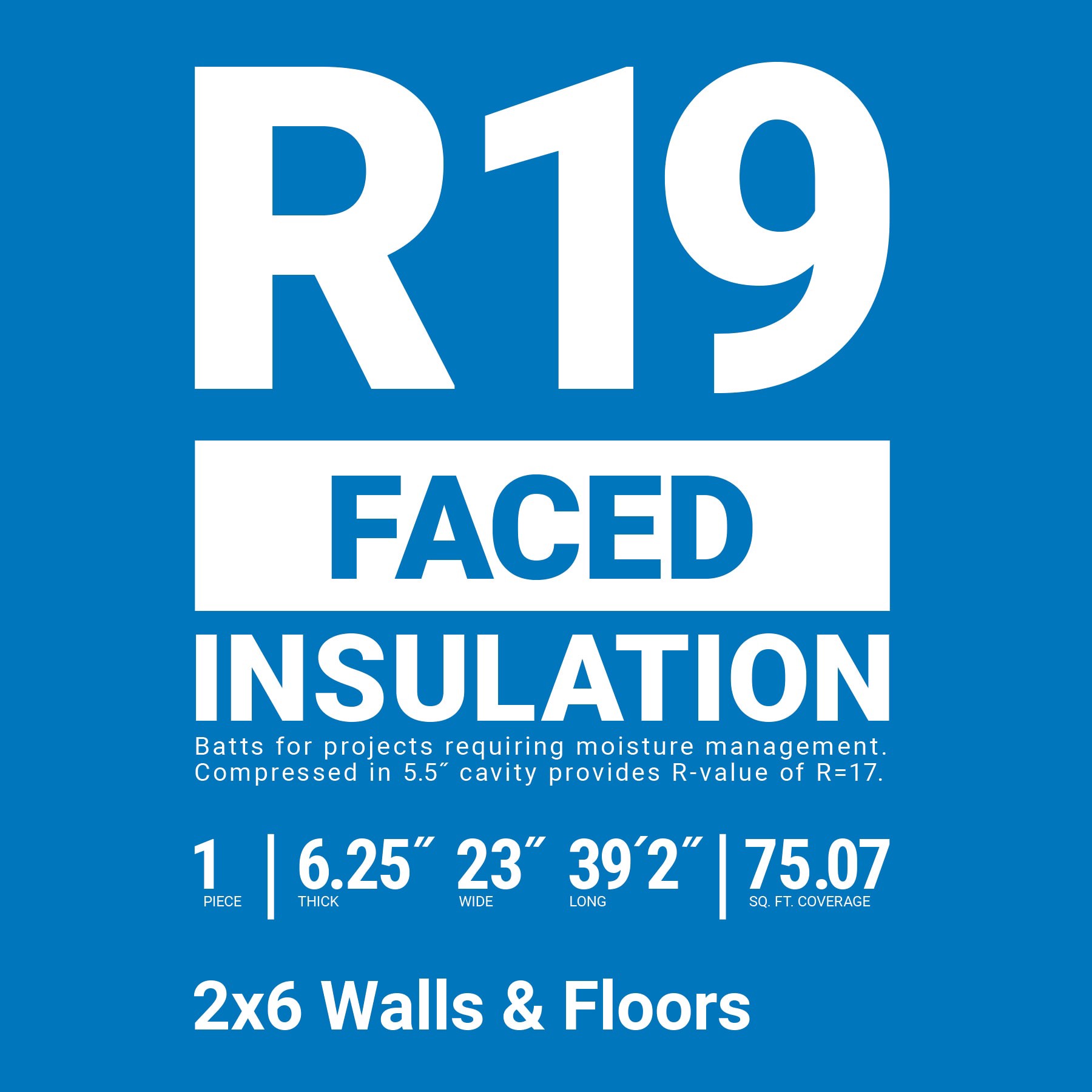 slide 2 of 6, Owens Corning R- 19 Kraft faced Fiberglass Roll Insulation 75.07-sq ft ( 23-in W x 39.2-ft L ) Individual pack, 1 ct