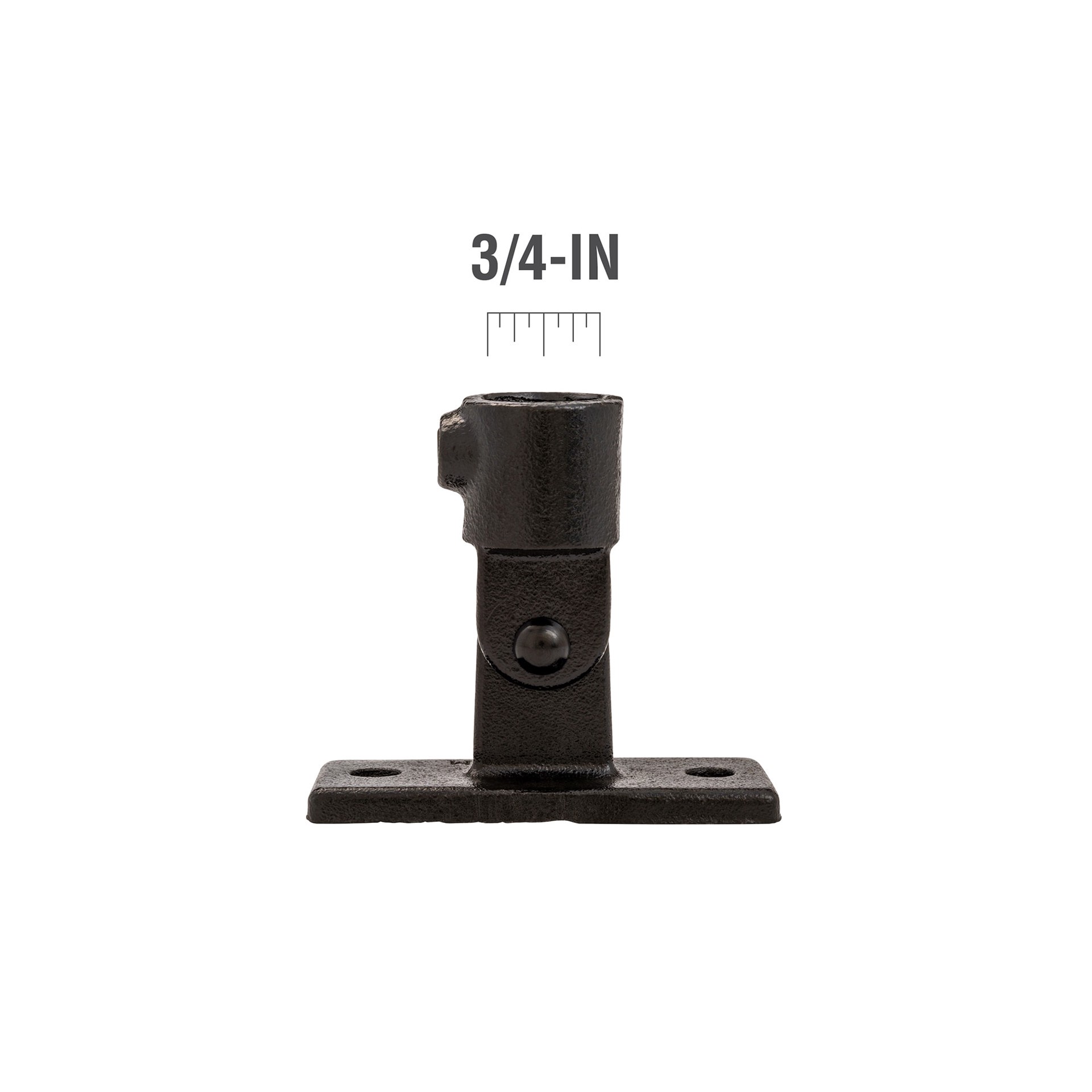 slide 5 of 6, SteelTek 3/4-in Structural Black Swivel Base, 1 ct