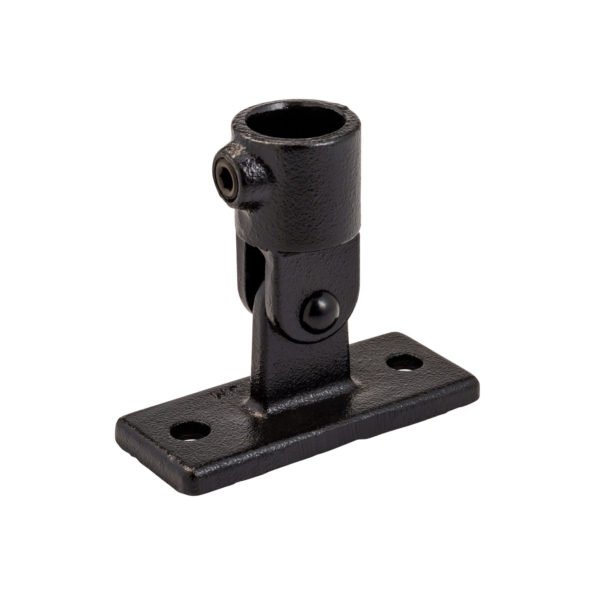 slide 1 of 6, SteelTek 3/4-in Structural Black Swivel Base, 1 ct
