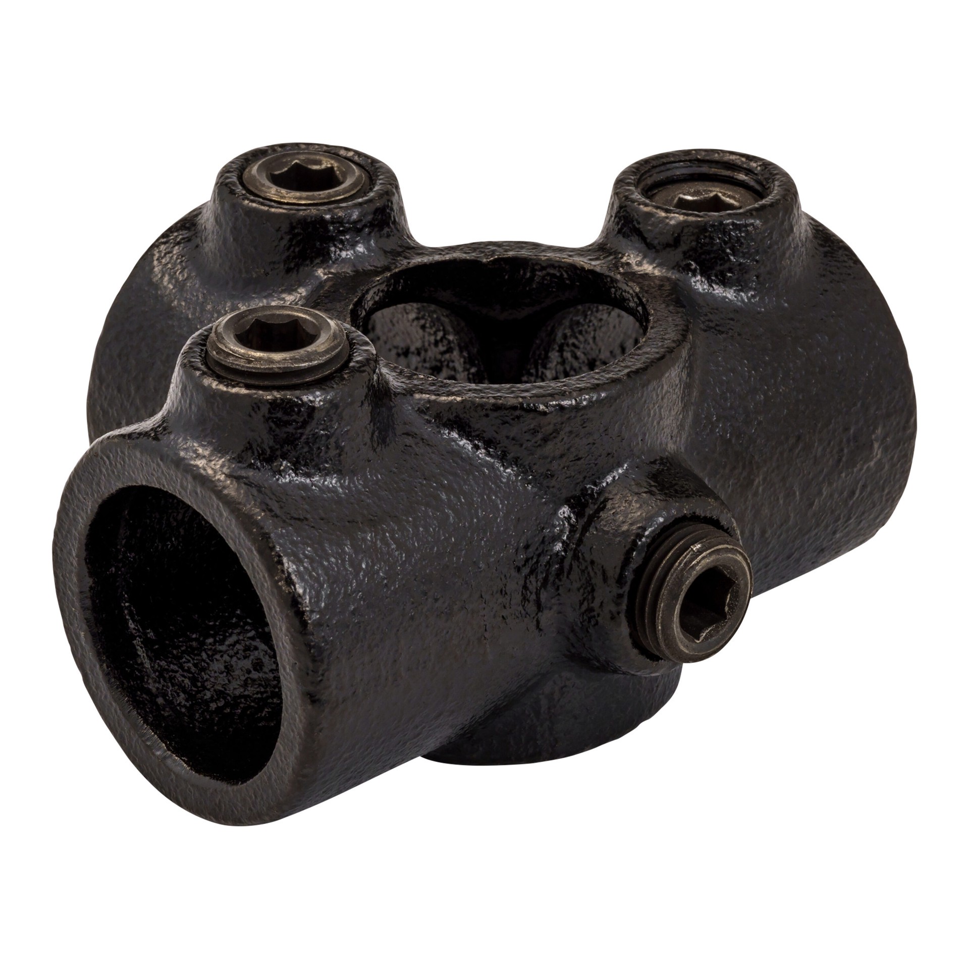 slide 1 of 6, SteelTek 3/4-in Structural Black 3 Socket Cross, 1 ct