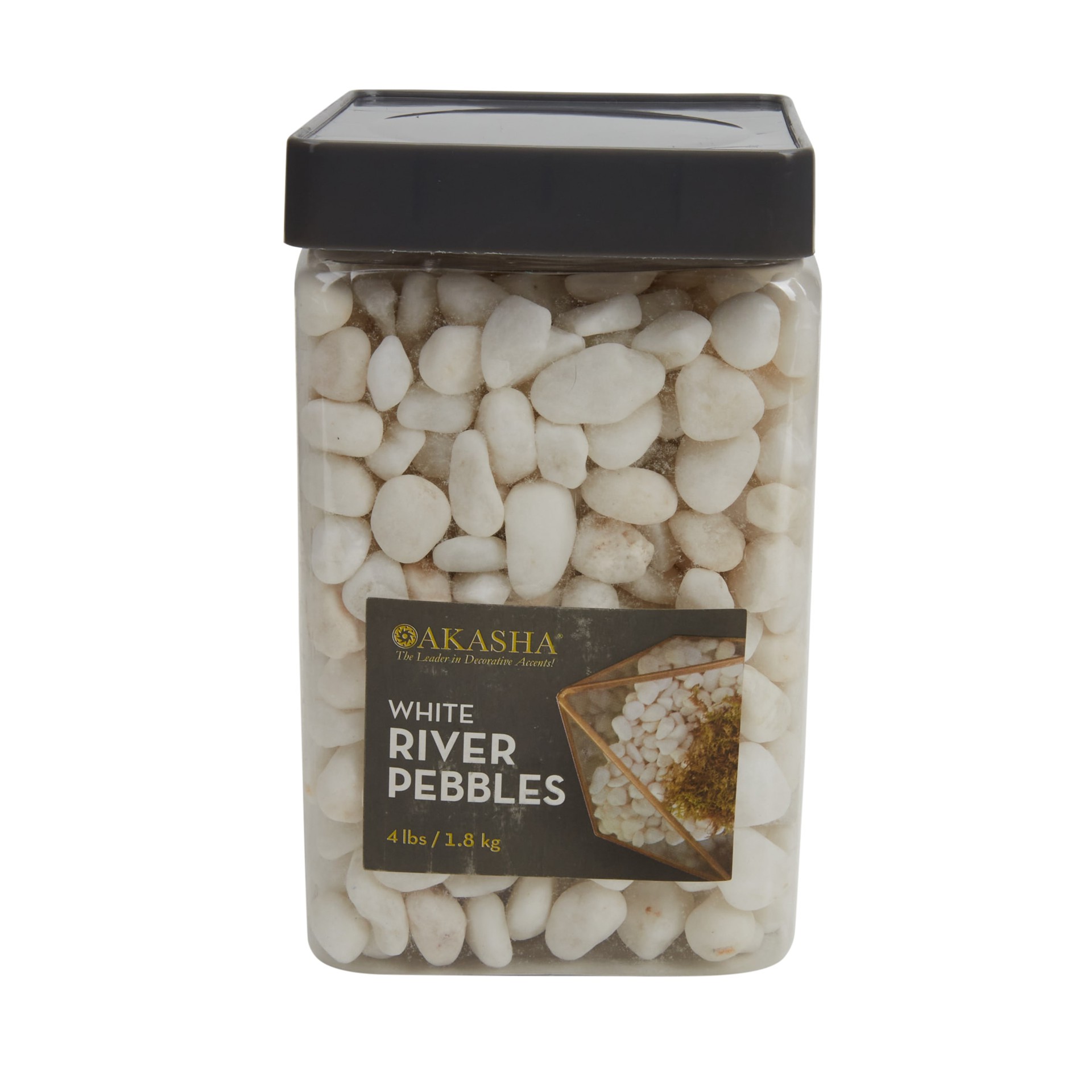 slide 1 of 6, 4 Pound(s) 4-lb White River rock ( 0.5 - 3.0-in Rock Size ), 1 ct