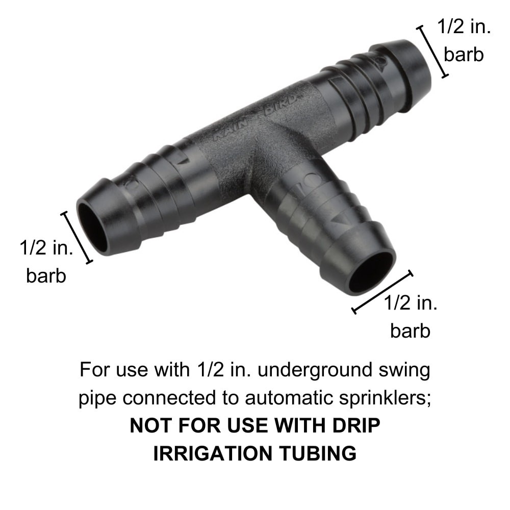 slide 2 of 5, Rain Bird Barbed x barbed Flex pipe tee, 1 ct