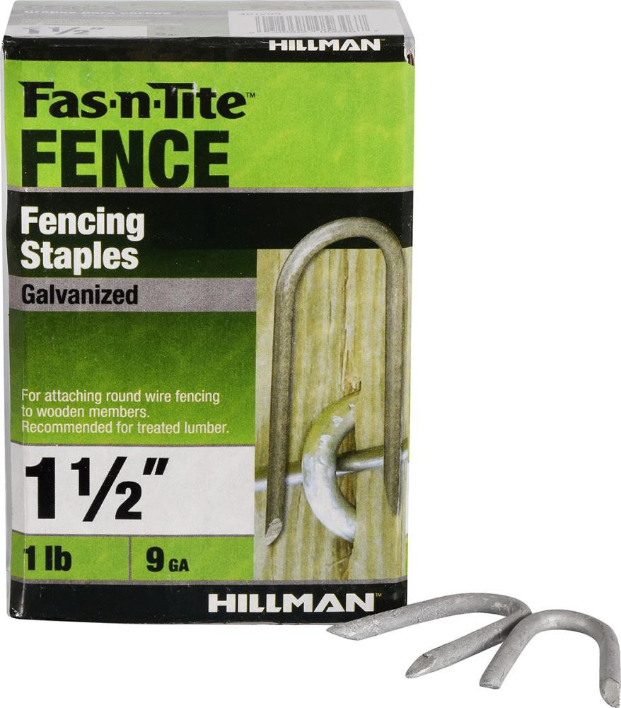 slide 3 of 6, Fas-n-Tite 1-1/2-in Leg x 1/4-in 9 -Gauge Fence staples, 1 ct