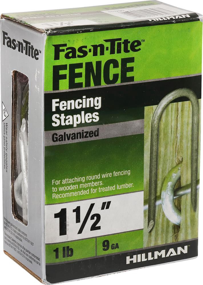 slide 4 of 6, Fas-n-Tite 1-1/2-in Leg x 1/4-in 9 -Gauge Fence staples, 1 ct