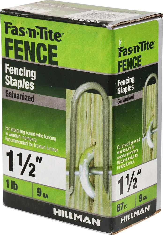 slide 5 of 6, Fas-n-Tite 1-1/2-in Leg x 1/4-in 9 -Gauge Fence staples, 1 ct