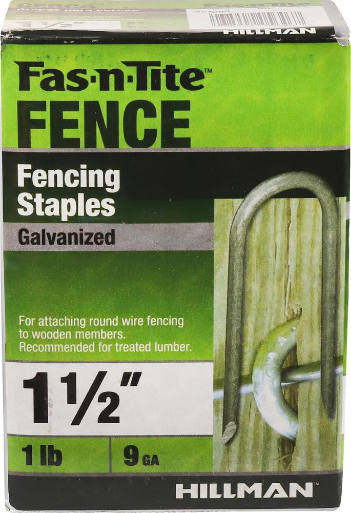 slide 6 of 6, Fas-n-Tite 1-1/2-in Leg x 1/4-in 9 -Gauge Fence staples, 1 ct