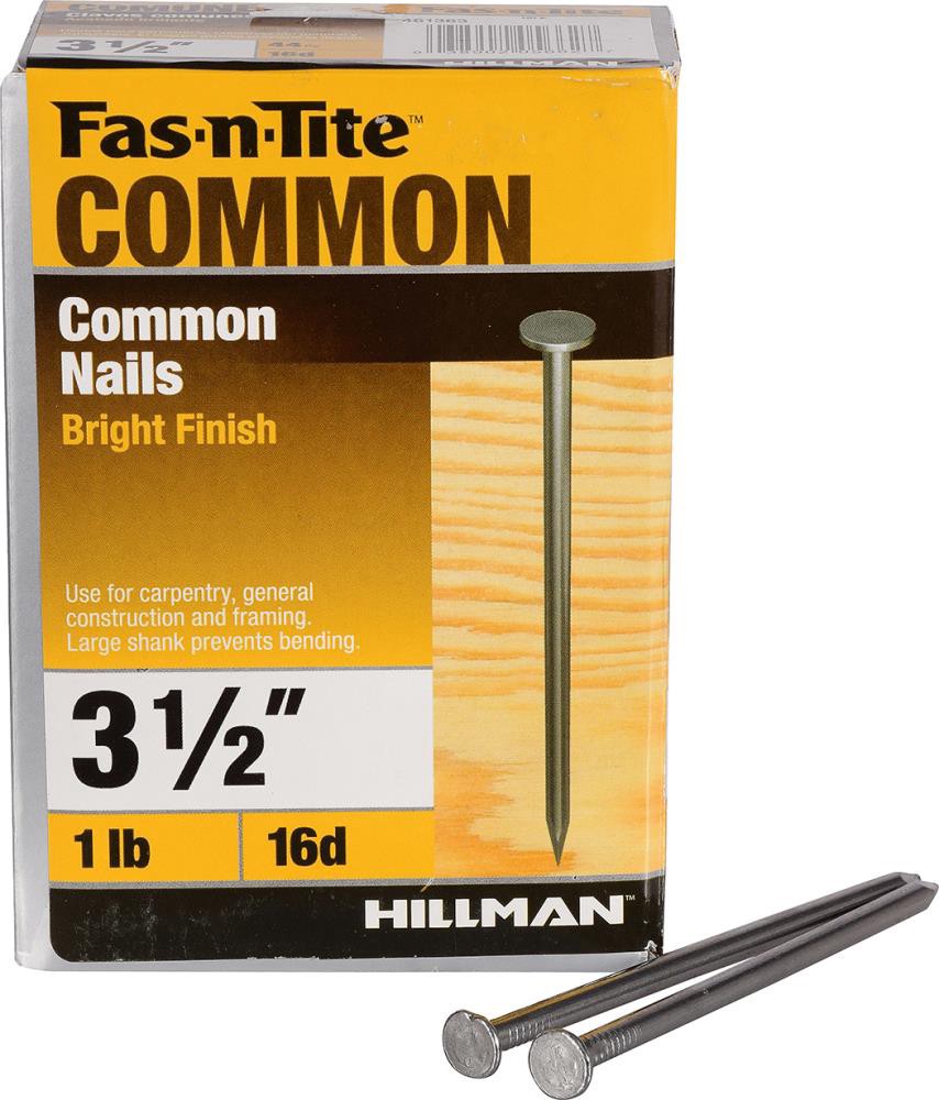 slide 3 of 6, Fas-n-Tite 3-1/2-in 8 -Gauge Bright Ring Shank Common Nails 44 -Per Box, 1 ct