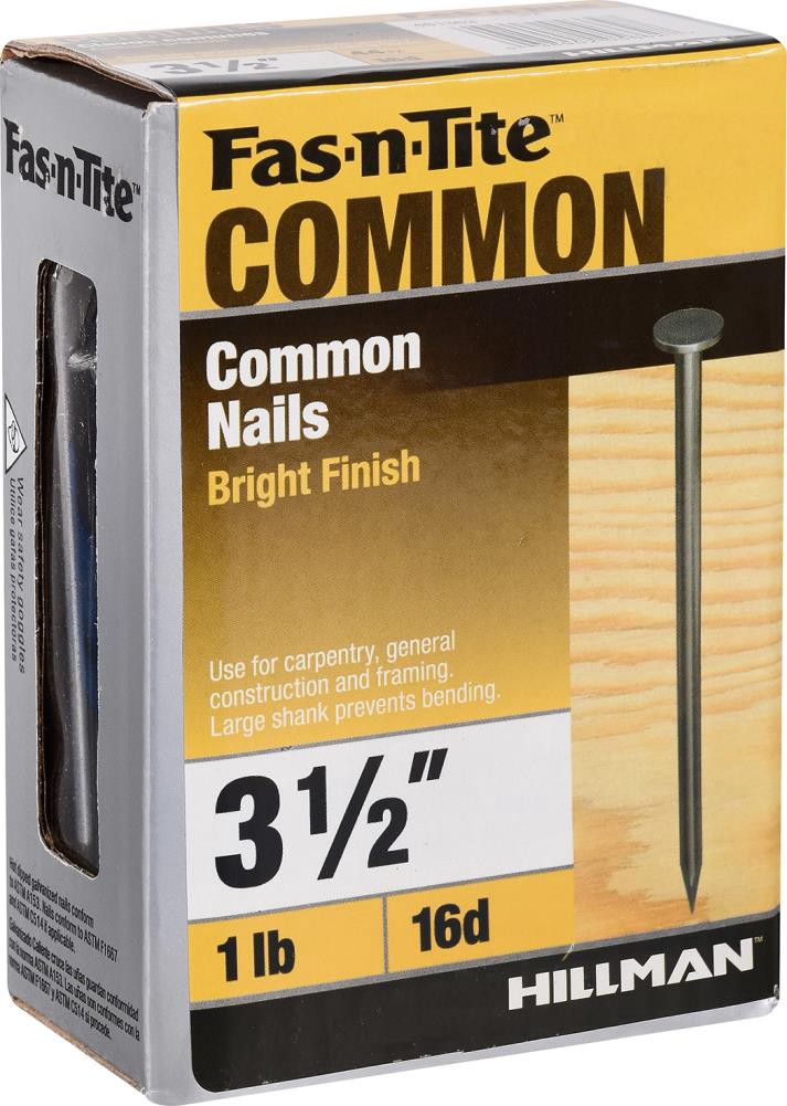 slide 4 of 6, Fas-n-Tite 3-1/2-in 8 -Gauge Bright Ring Shank Common Nails 44 -Per Box, 1 ct