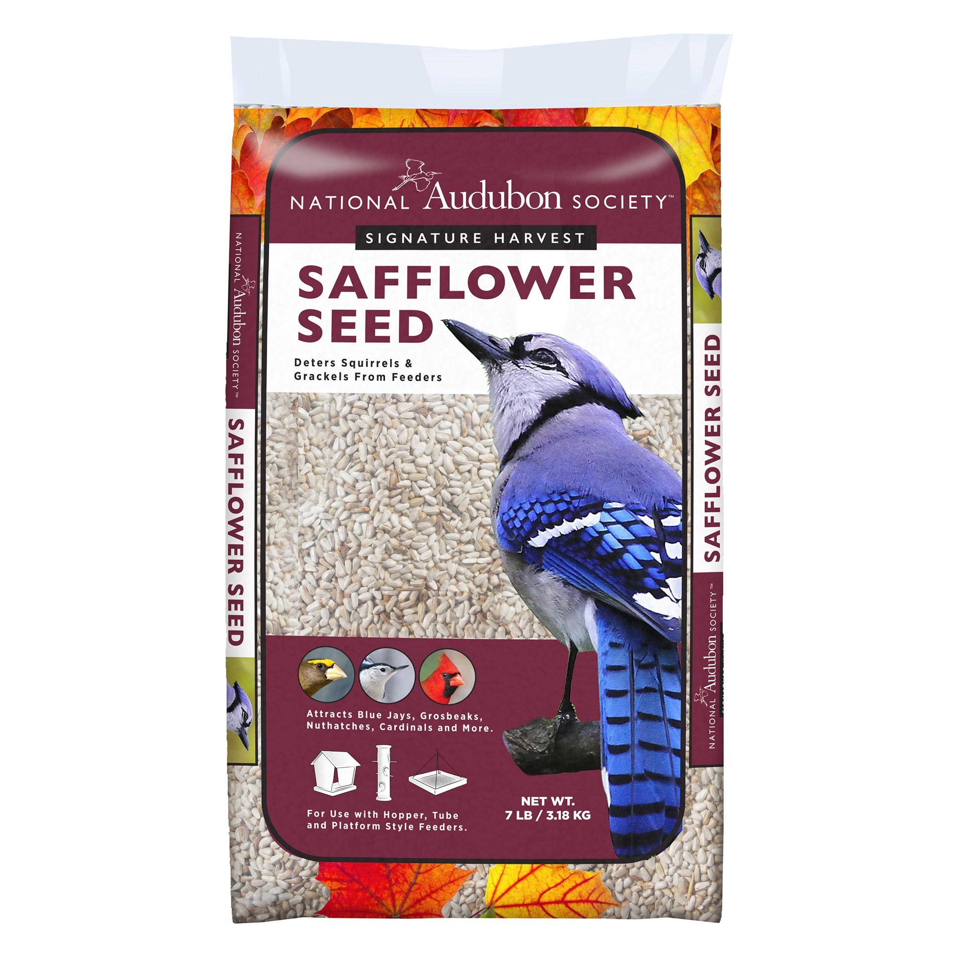 slide 1 of 6, National Audubon Society Safflower Seed Safflower Bird seed 7 Pound(s), 1 ct