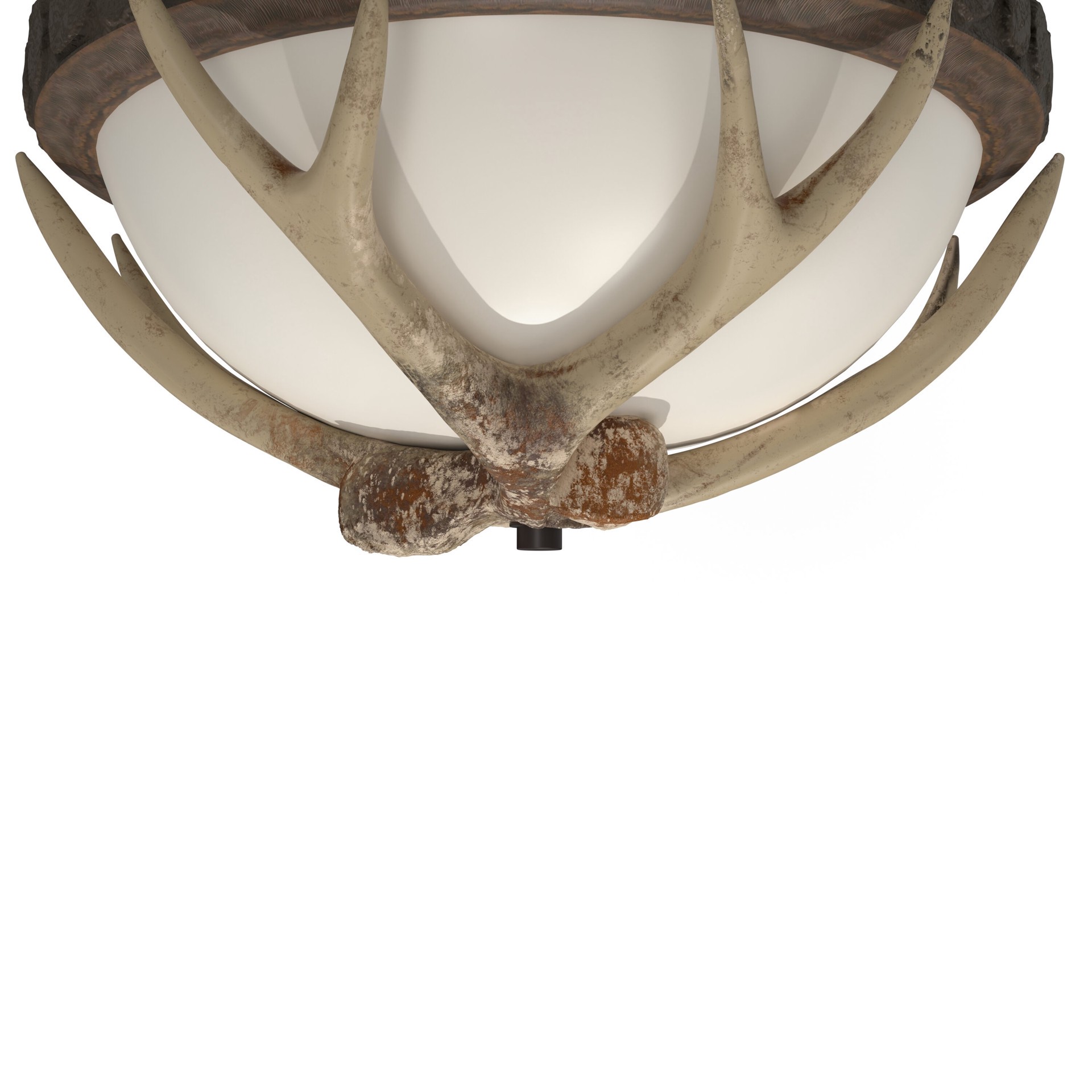 slide 5 of 6, allen + roth Fallow Ridge 1 -Light 16-in Matte Bronze Flush Mount Light, 1 ct