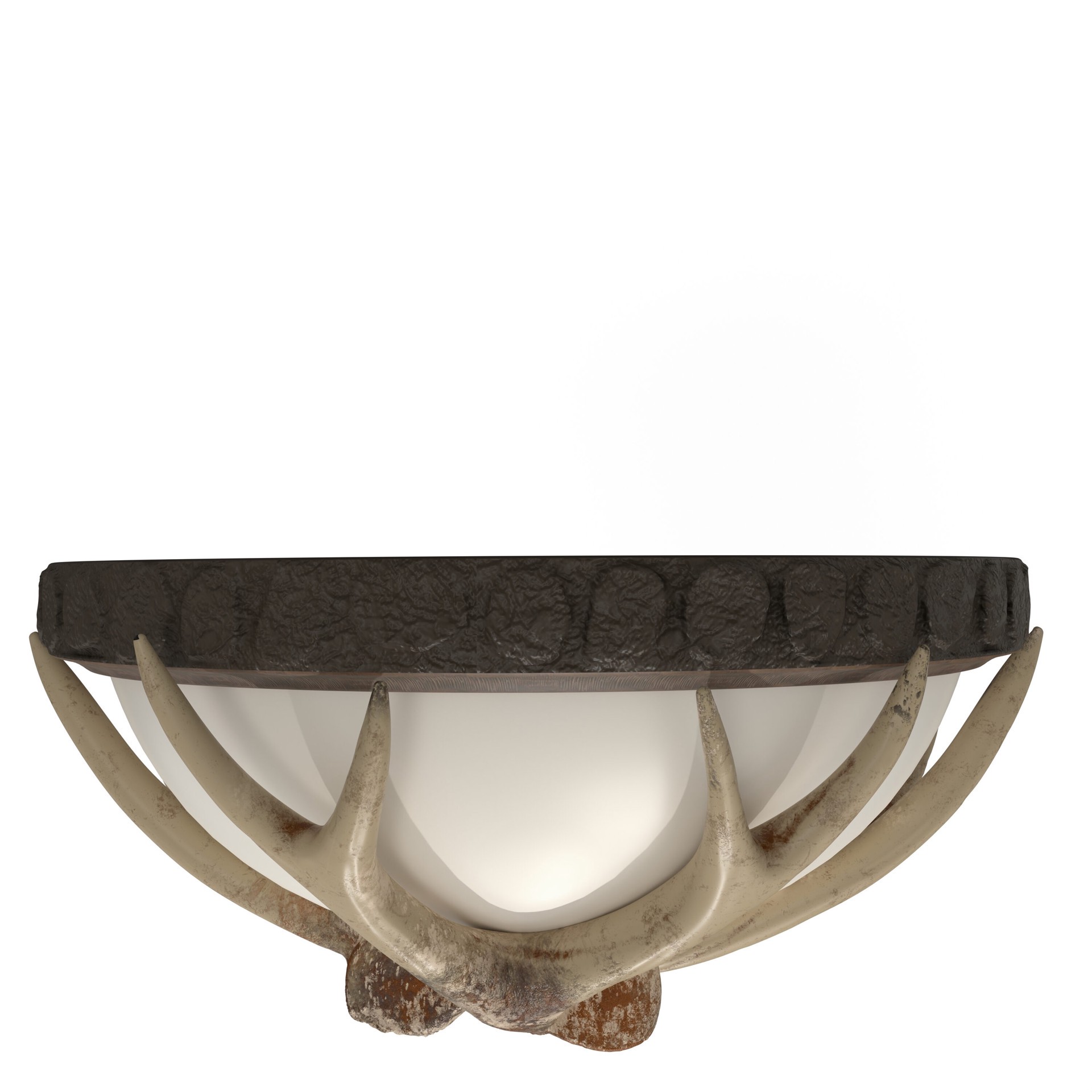 slide 6 of 6, allen + roth Fallow Ridge 1 -Light 16-in Matte Bronze Flush Mount Light, 1 ct