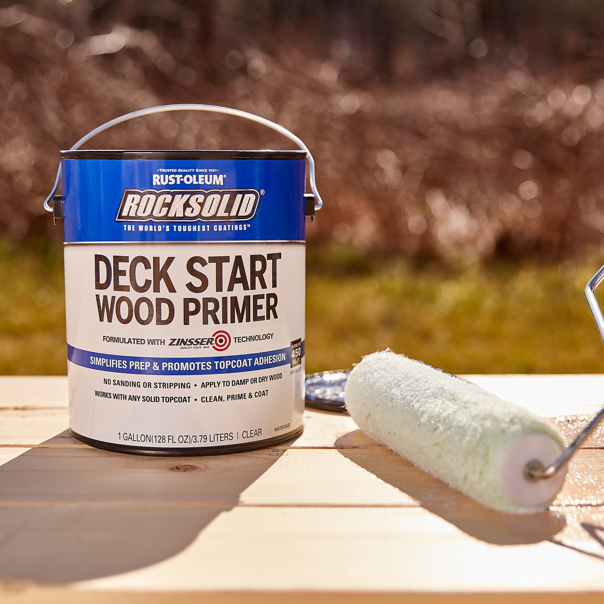 slide 3 of 6, Rust-Oleum RockSolid Pre-Tinted Clear Transparent Exterior Wood ( 1-gallon ), 1 ct