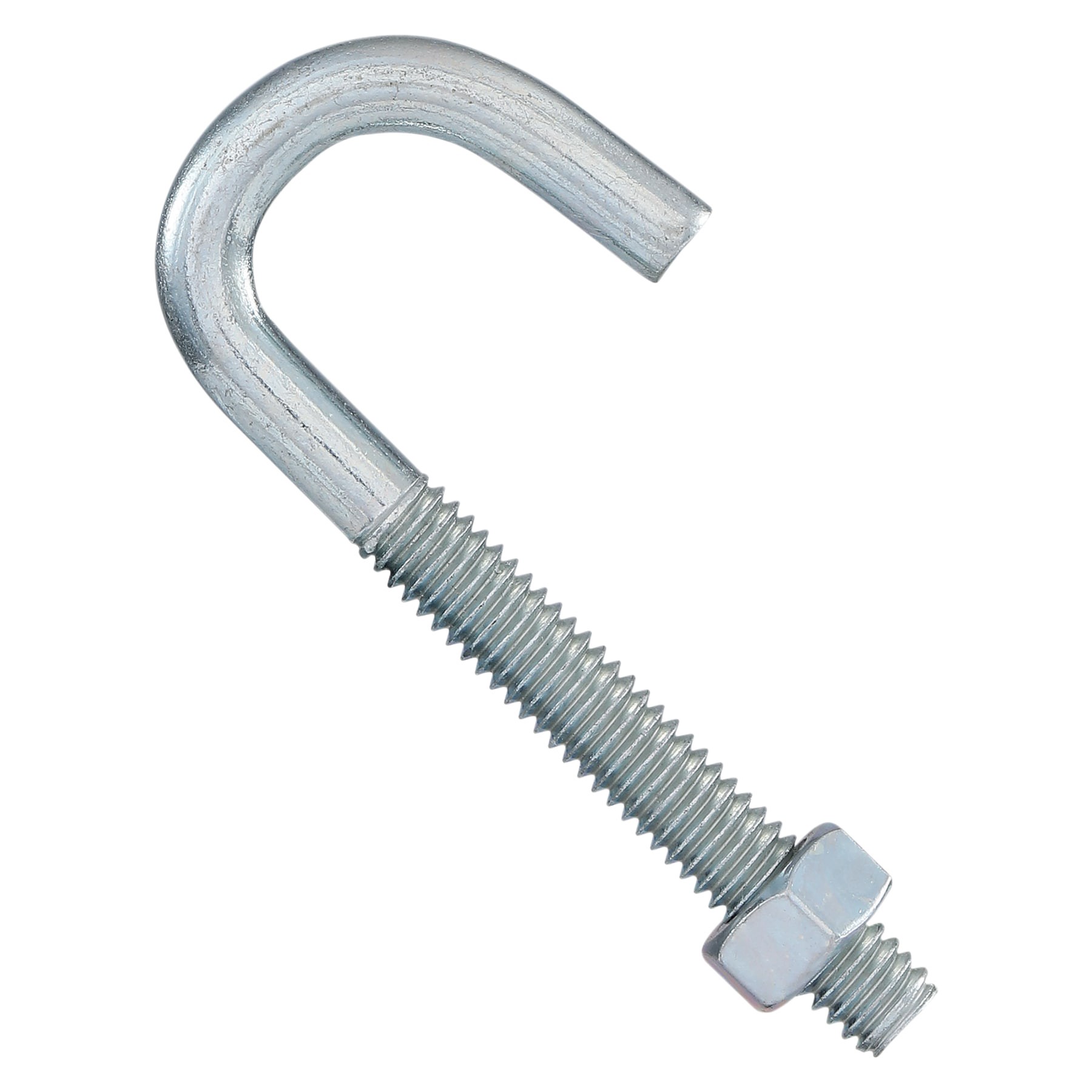 slide 3 of 6, National Hardware 5/16-in 5/16-in x 3-in Zinc-plated Interior/Exterior Coarse Thread J-Bolt Bolt, 1 ct