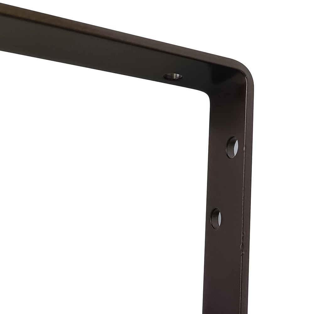 slide 6 of 6, Project Source 12.84-in L x 1.06-in W x 12.84-in D Heavy Duty Bronze Shelf bracket, 1 ct