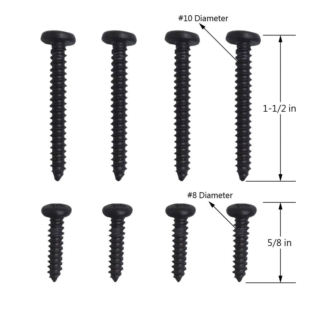 slide 3 of 6, Project Source 8-Pack Bronze Steel Fixed Mount Hardware Kit, 1 ct