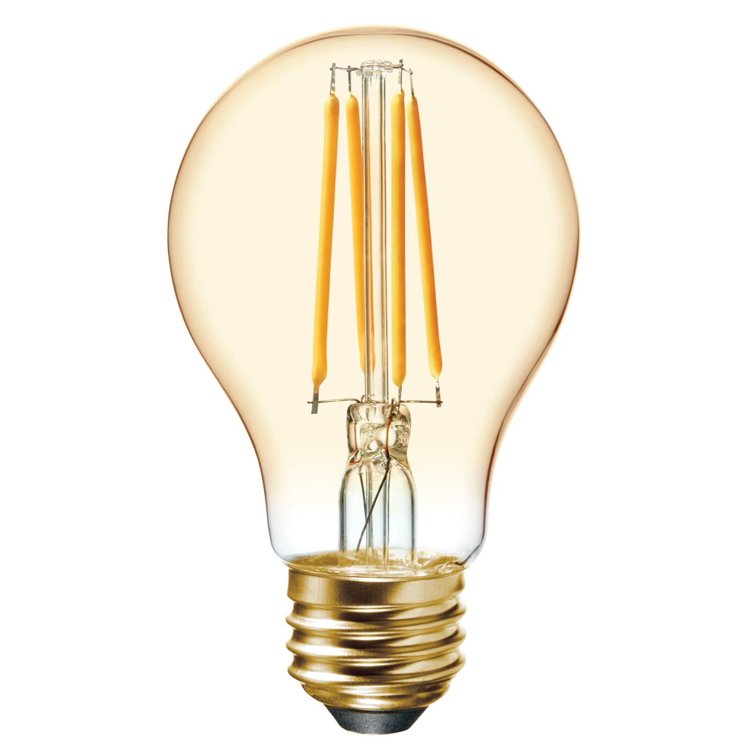 slide 3 of 6, GE Vintage 60 -Watt EQ A19 Warm candlelight Medium base (E-26) Dimmable LED Decorative Light Bulb 2 -Pack, 1 ct