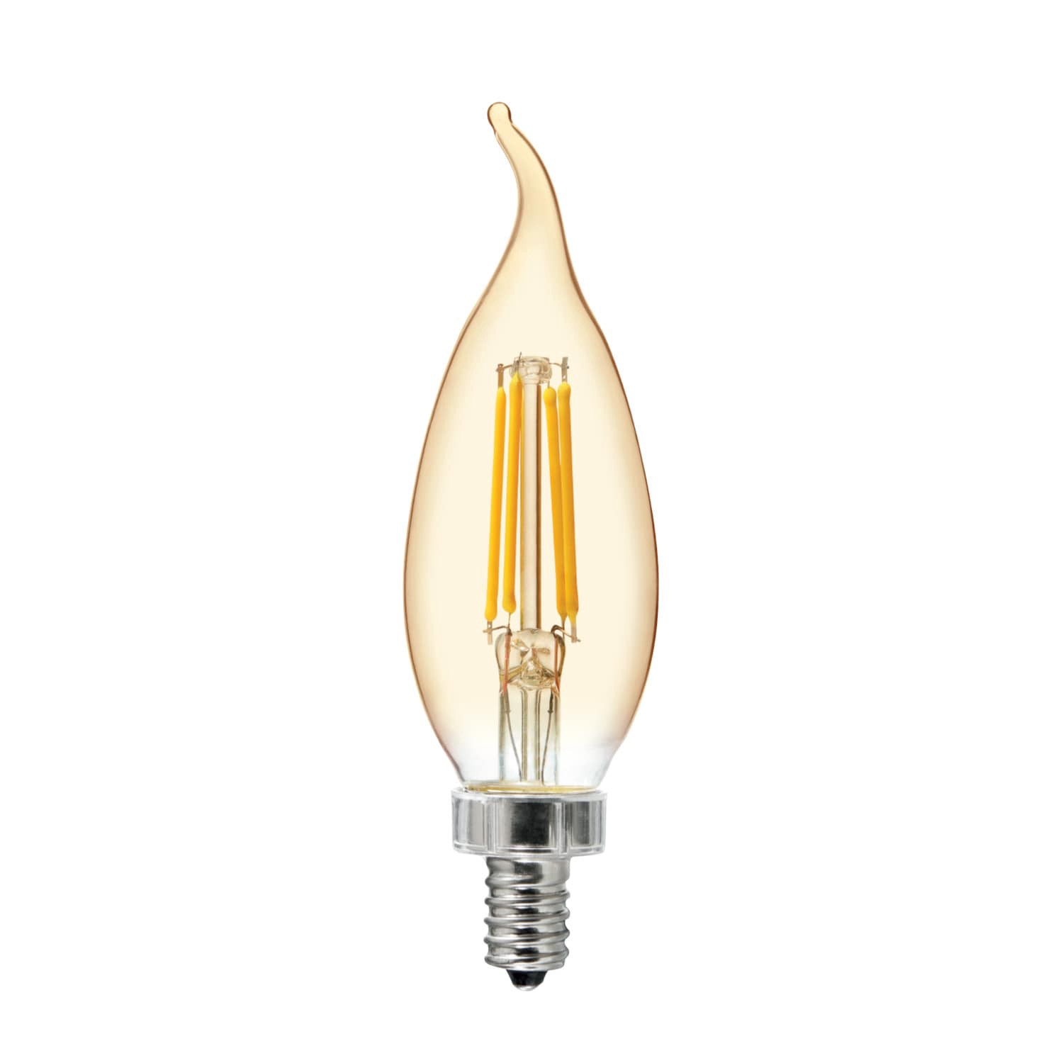 slide 3 of 6, GE 60 -Watt EQ CAC Warm candlelight Candelabra base (E-12) Dimmable LED Decorative Light Bulb 2 -Pack, 1 ct