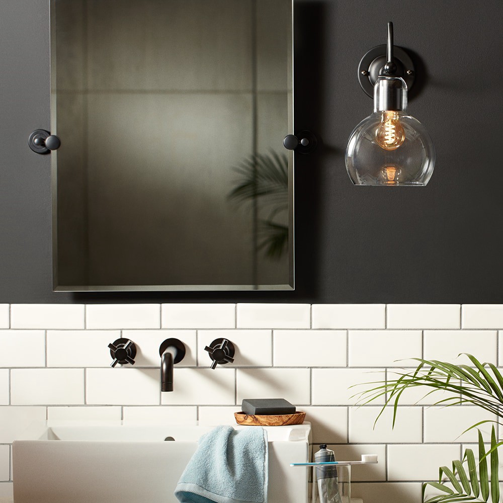 slide 5 of 6, GE Vintage 60 -Watt EQ G25 Warm candlelight Medium base (E-26) Dimmable LED Decorative Light Bulb 2 -Pack, 1 ct