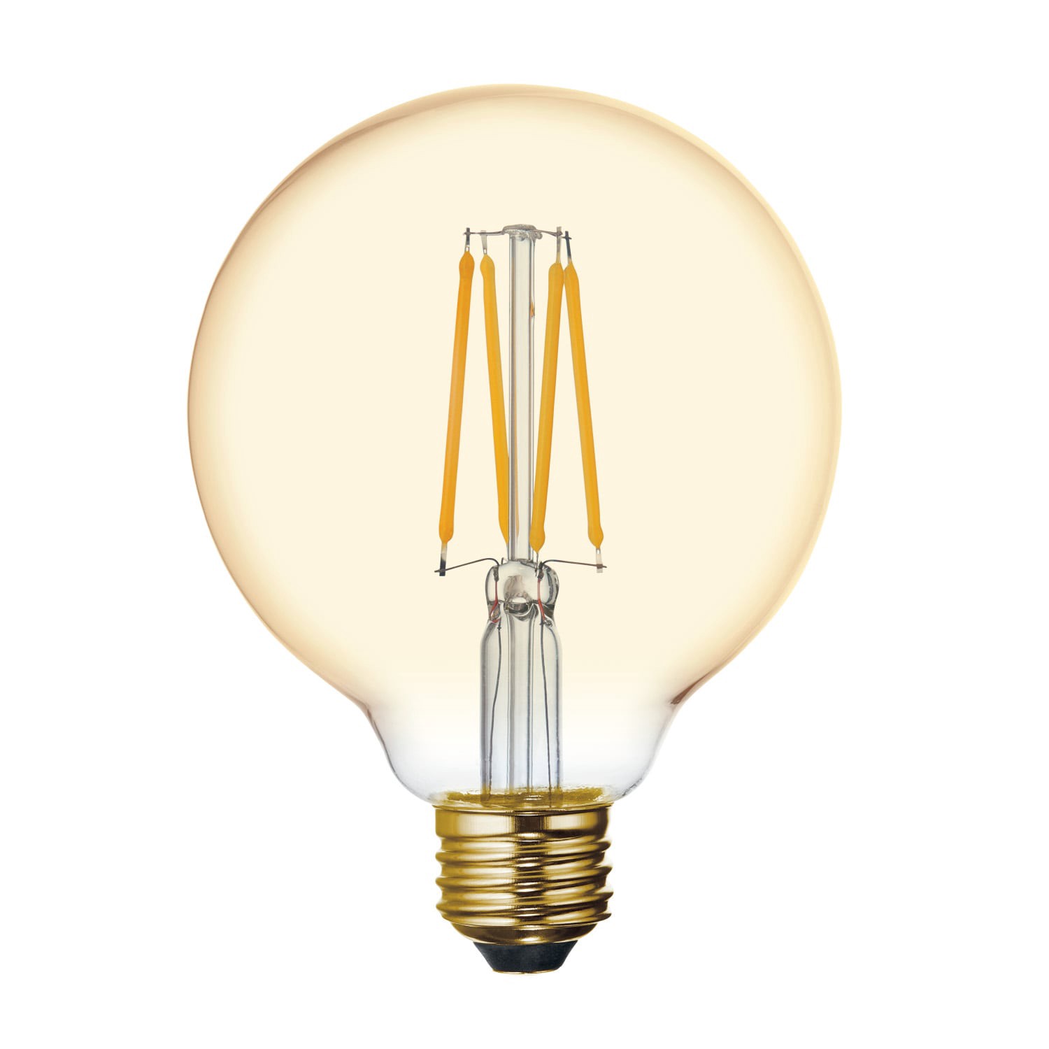 slide 3 of 6, GE 60 -Watt EQ G30 Warm candlelight Medium base (E-26) Dimmable LED Decorative Light Bulb, 1 ct