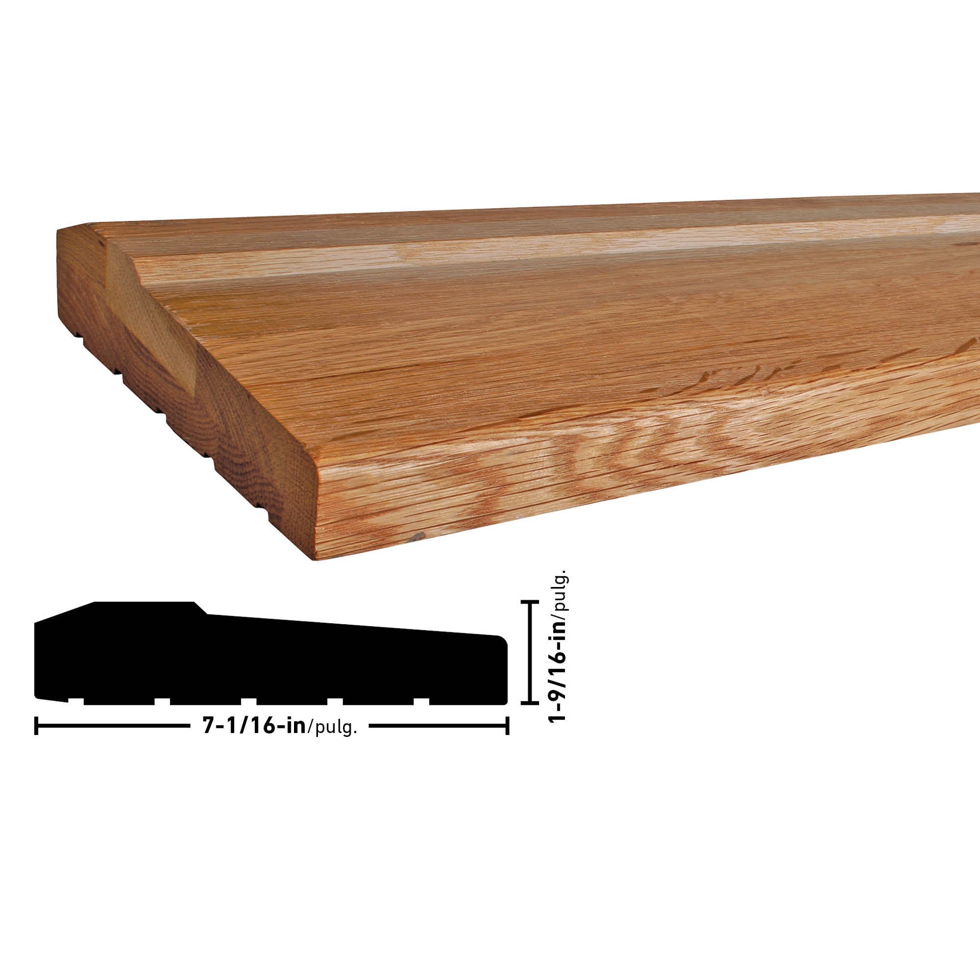 slide 2 of 3, RELIABILT 1-9/16-in x 7-1/16-in x 3-ft 6-in Unfinished Oak 4916N42 Sill, 1 ct